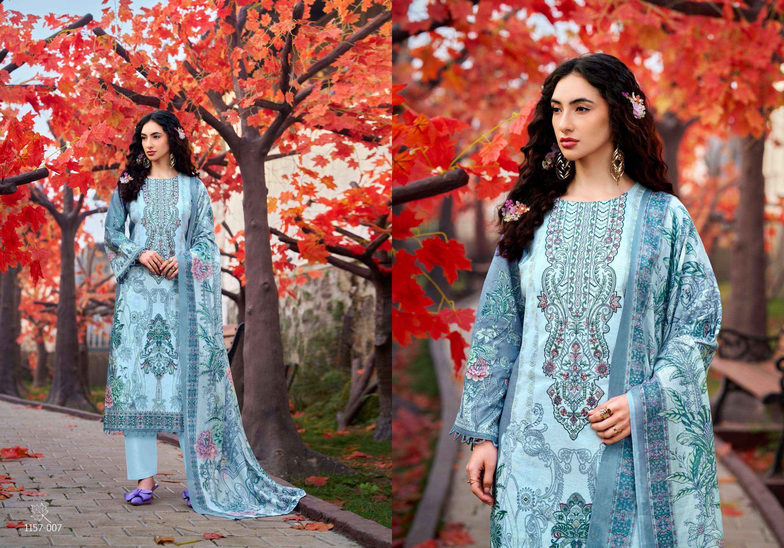 Romani Needle Wonder Vol 15 Readymade Cotton Dress 8 pcs Catalogue