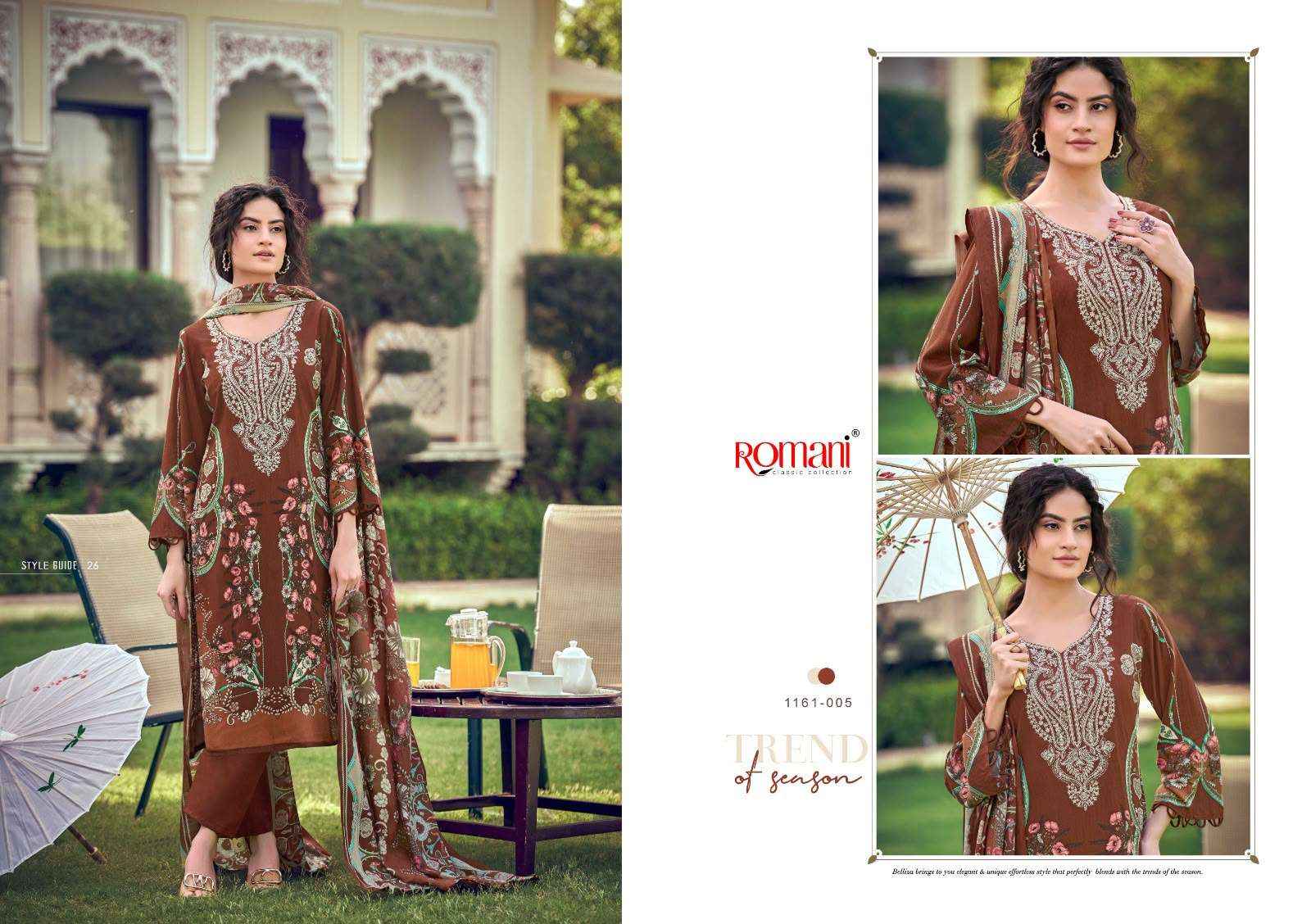 Romani Needle Wonder Vol 16 Cotton Dress Material 8 pcs Catalogue