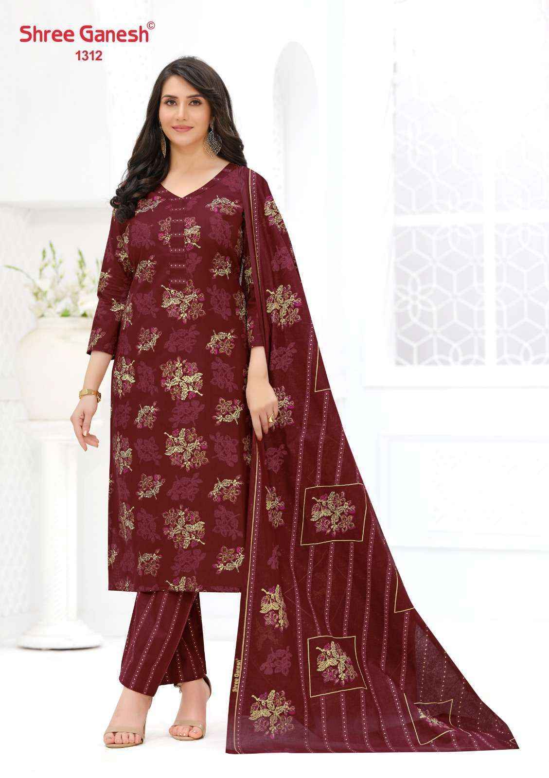 Shree Ganesh Samaiyra Ajrak Vol 3 Cotton Dress Material 12 pcs catalog