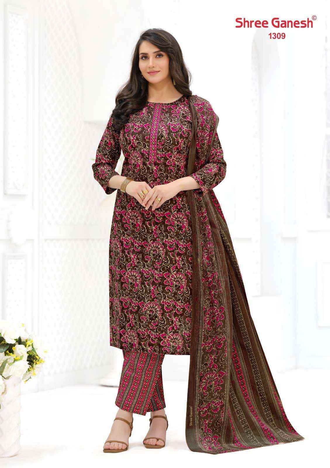 Shree Ganesh Samaiyra Ajrak Vol 3 Cotton Dress Material 12 pcs catalog