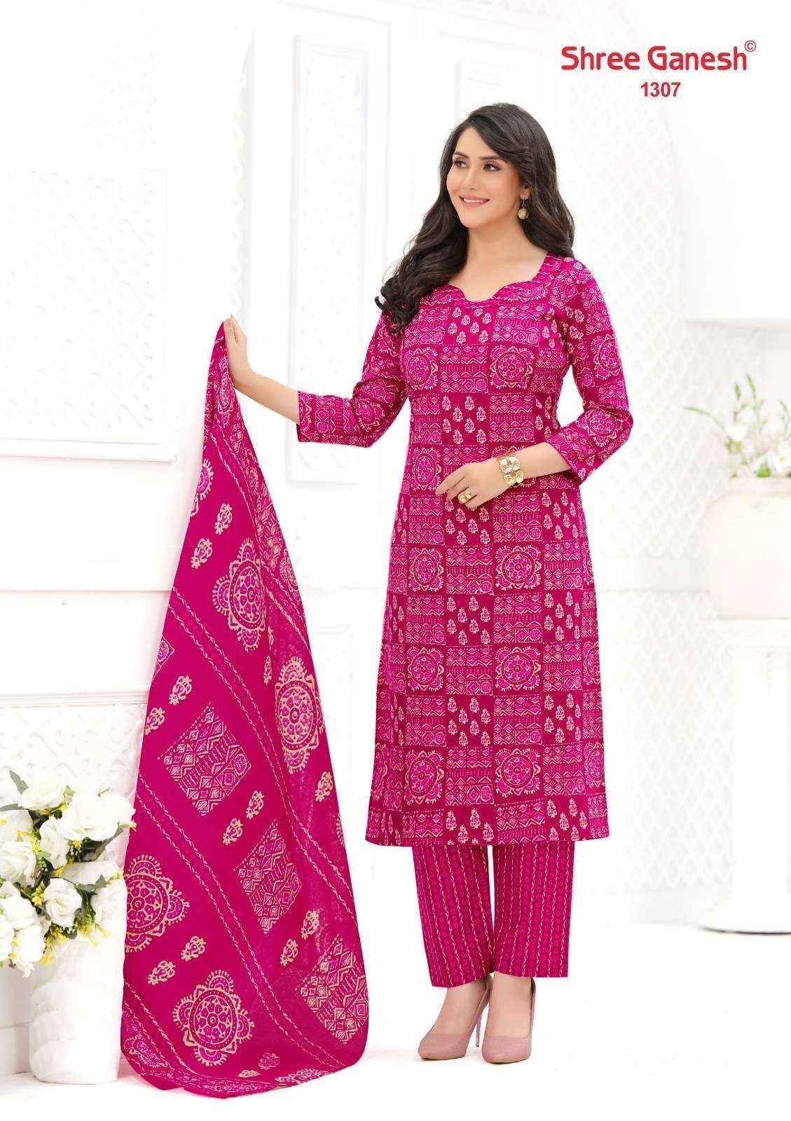Shree Ganesh Samaiyra Ajrak Vol 3 Cotton Dress Material 12 pcs catalog