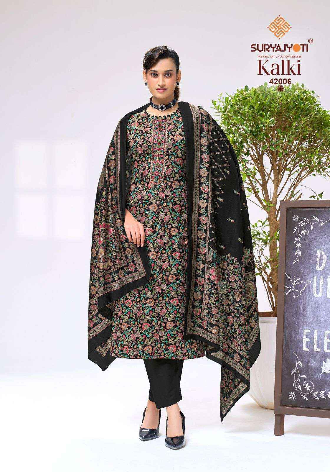 Suryajyoti Kalki Vol 42 Jam Satin Dress Material 8 Pcs Catalouge