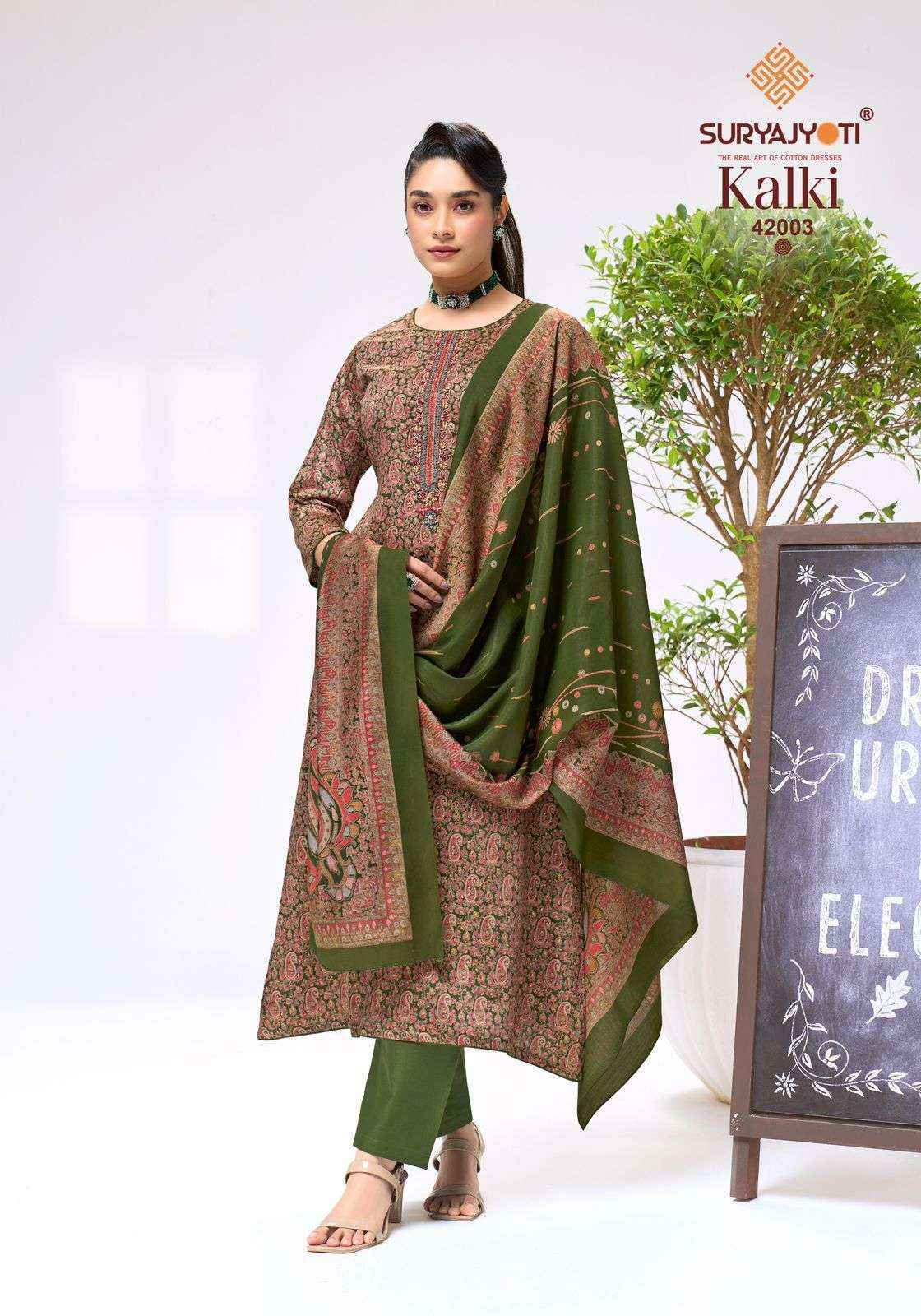 Suryajyoti Kalki Vol 42 Jam Satin Dress Material 8 Pcs Catalouge