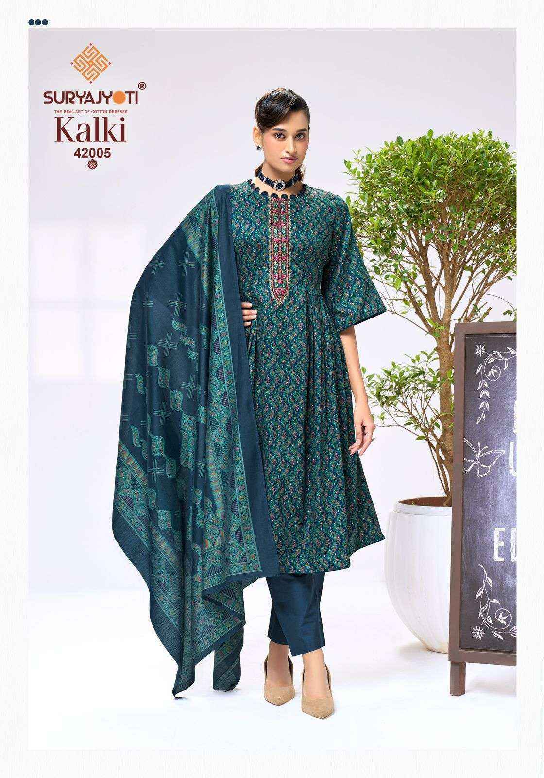 Suryajyoti Kalki Vol 42 Jam Satin Dress Material 8 Pcs Catalouge