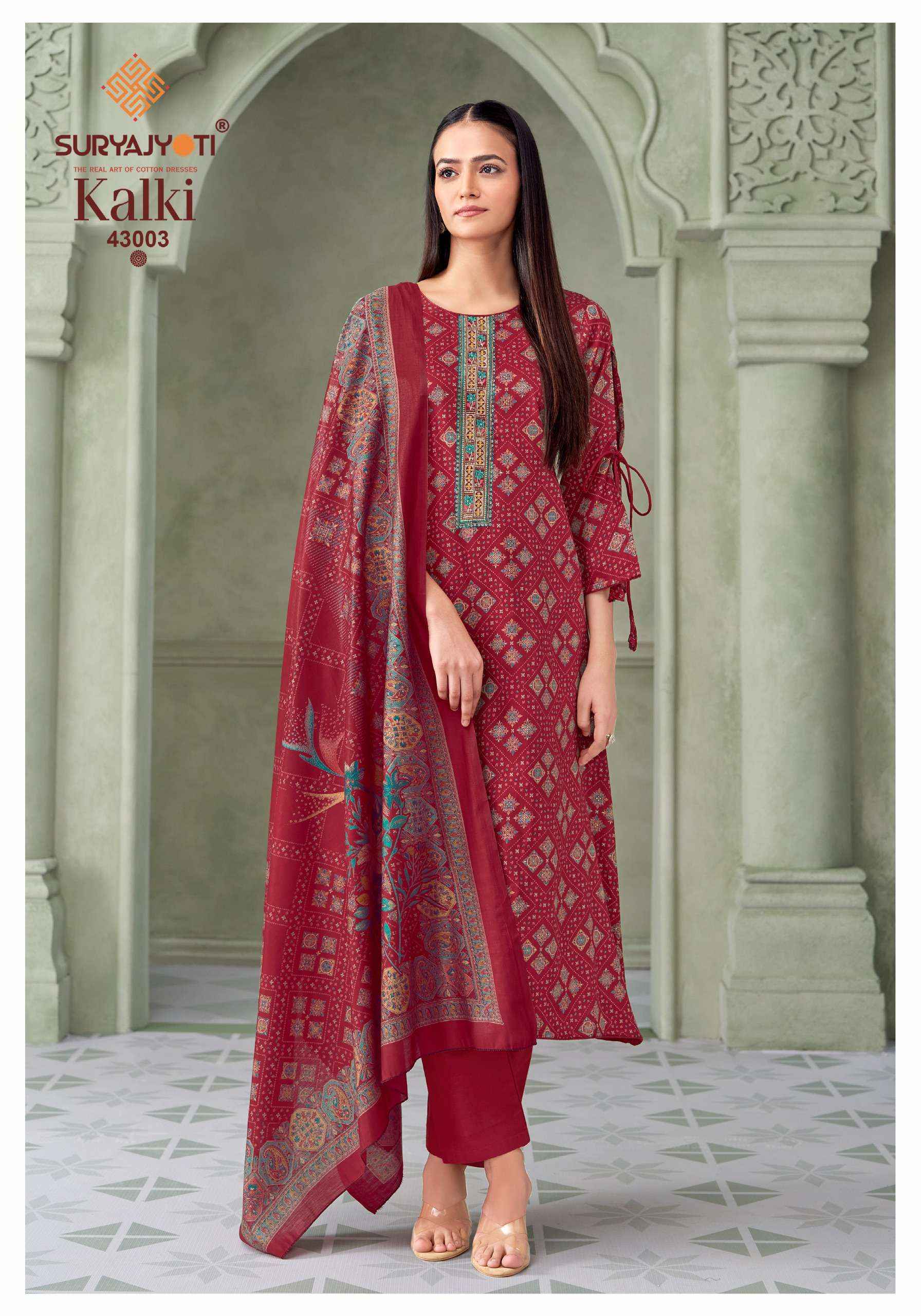 Suryajyoti Kalki Vol 43 Jam Satin Dress Material 8 Pcs Catalouge