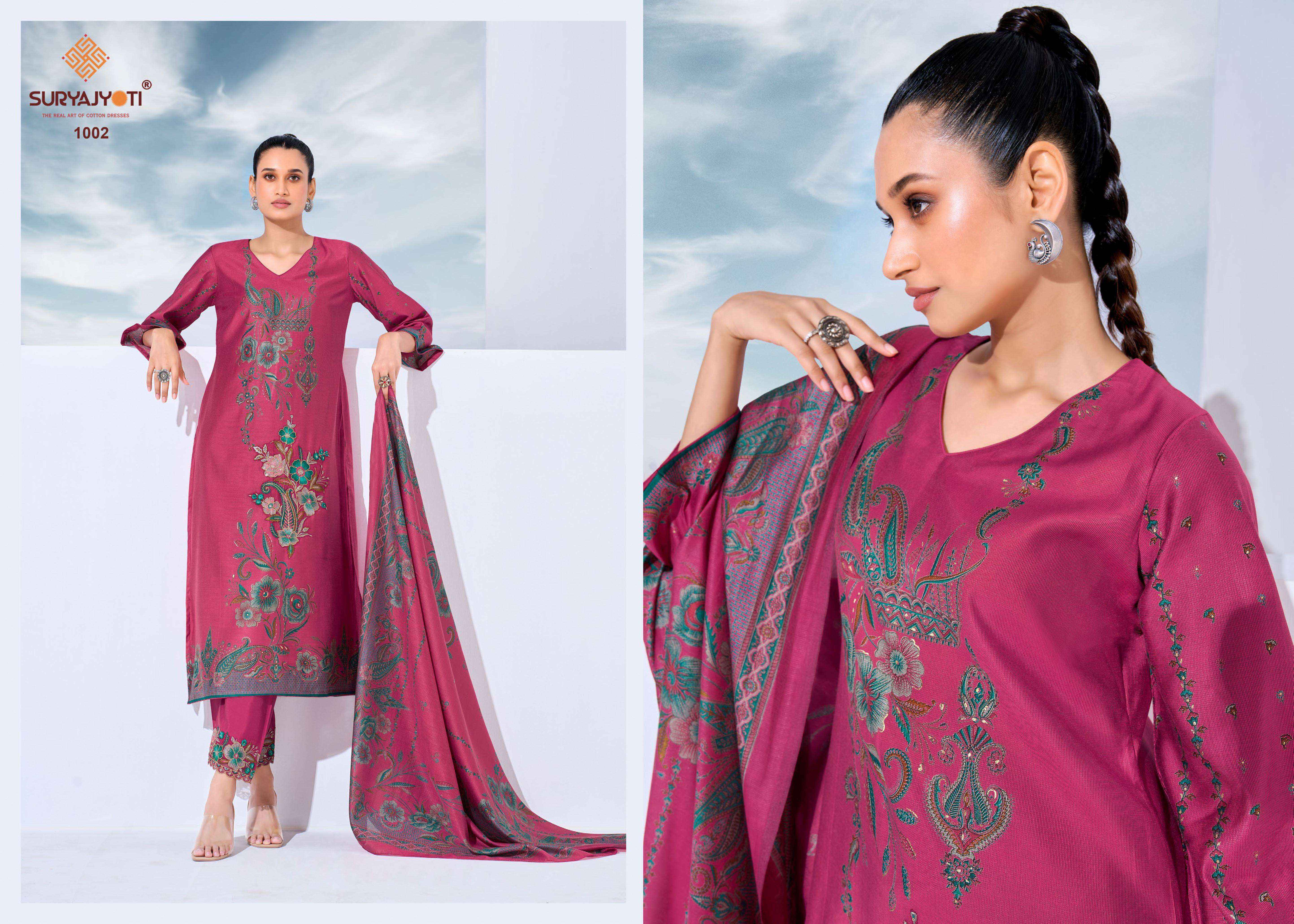 Suryajyoti Kashi Vol 1 Modal Dress Material 6 Pcs Catalouge