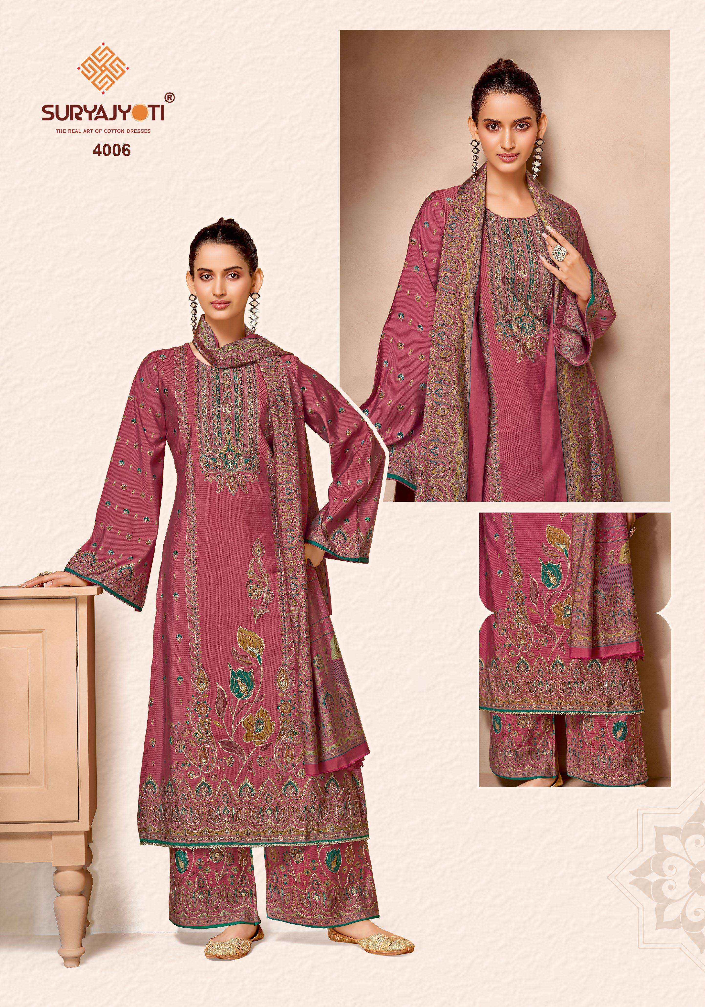 Suryajyoti Komal Vol 5 Modal Silk Dress Material 6 pcs Catalogue