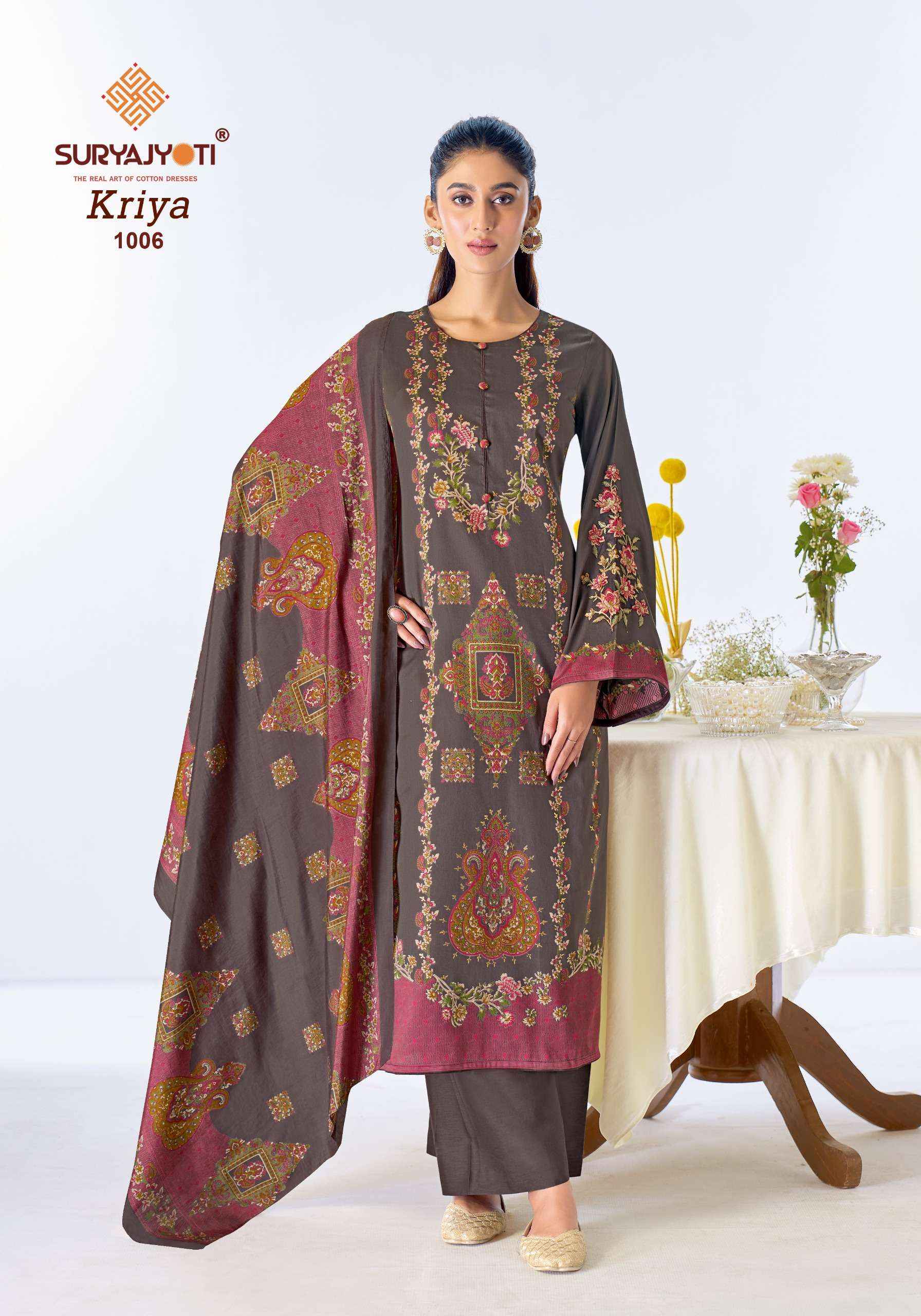 Suryajyoti Kriya Vol 1 Jam Satin Dress Material 6 pcs Catalogue