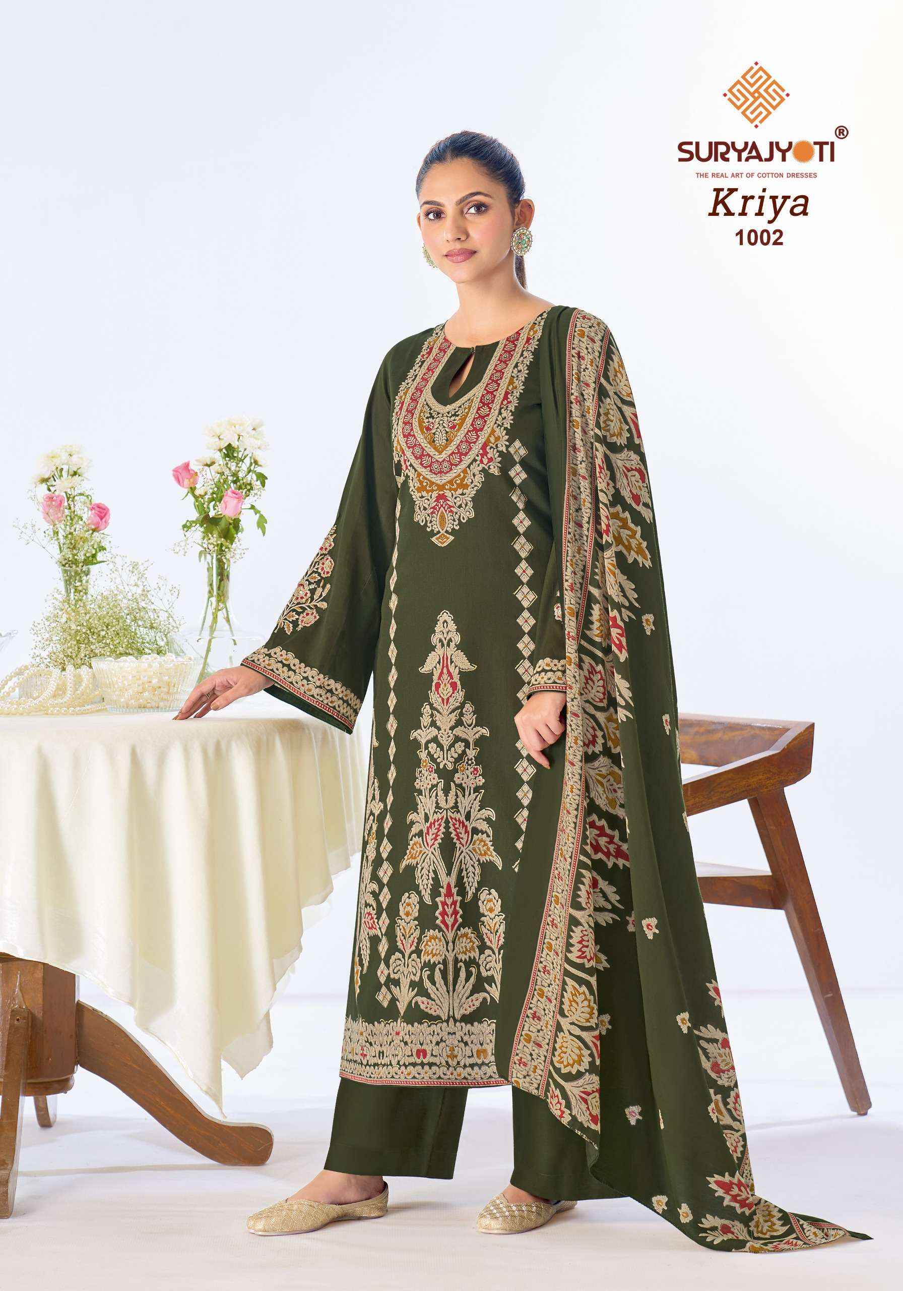 Suryajyoti Kriya Vol 1 Jam Satin Dress Material 6 pcs Catalogue