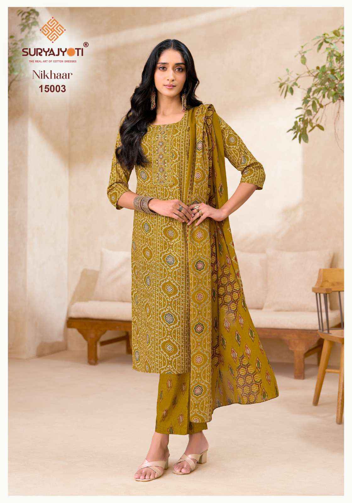 Suryajyoti Nikhaar Vol 15 Readymade Cotton Dress 10 pcs Catalogue