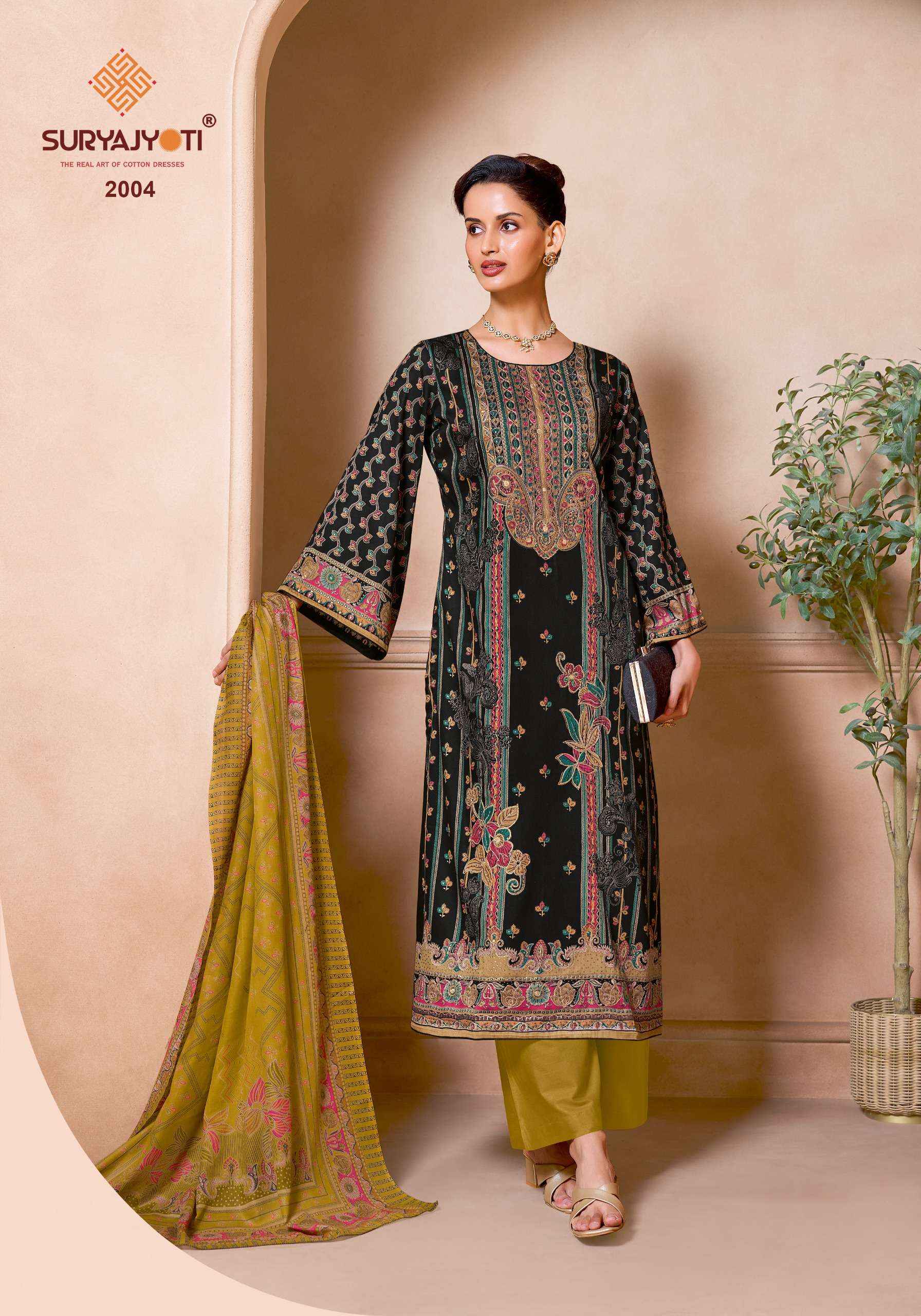 Suryajyoti Zarina Vol 2 Jaam Satin Dress Material 6 pcs Catalogue