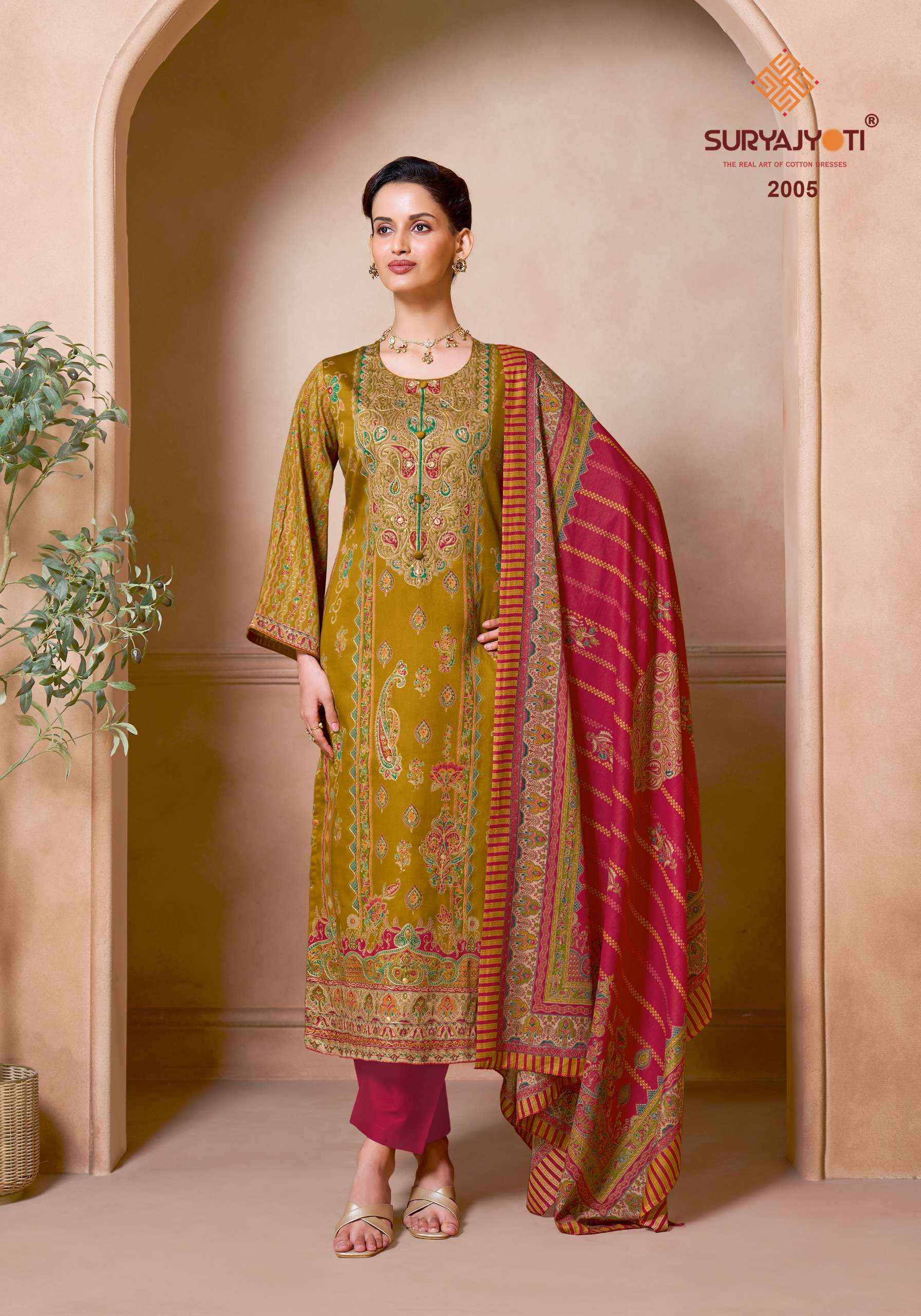Suryajyoti Zarina Vol 2 Jaam Satin Dress Material 6 pcs Catalogue