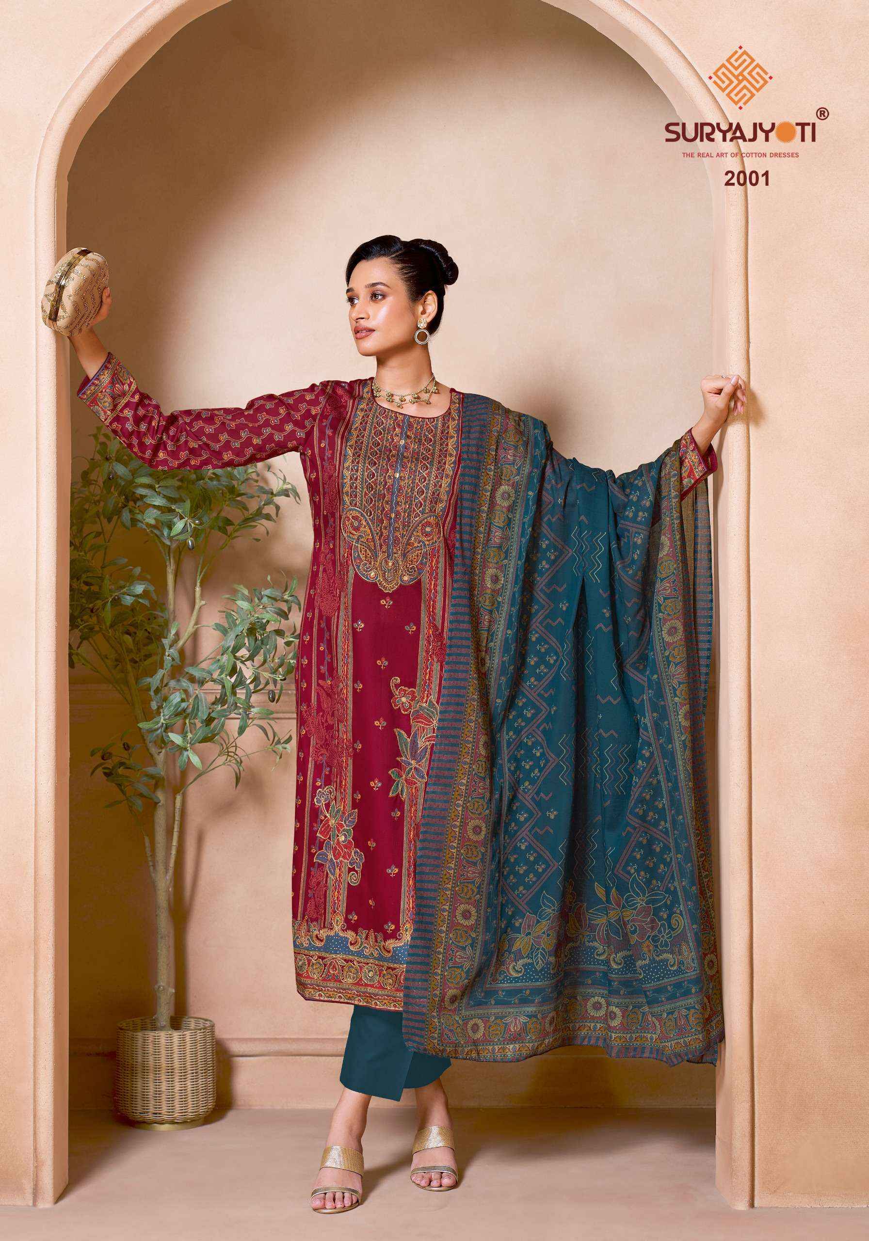 Suryajyoti Zarina Vol 2 Jaam Satin Dress Material 6 pcs Catalogue