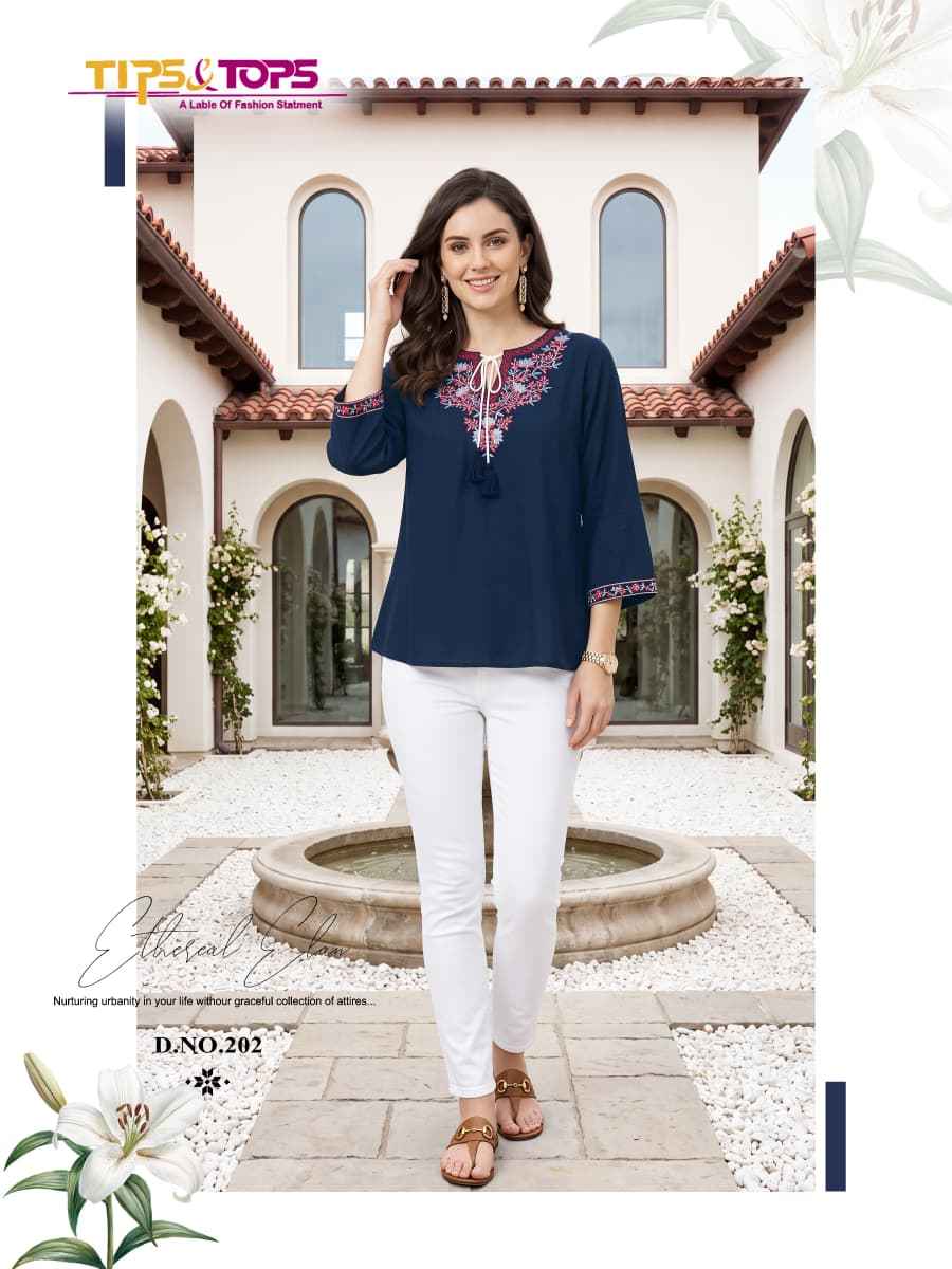 Tips & Tops Twinkle Vol 2 Rayon Top 6 Pcs Catalogue