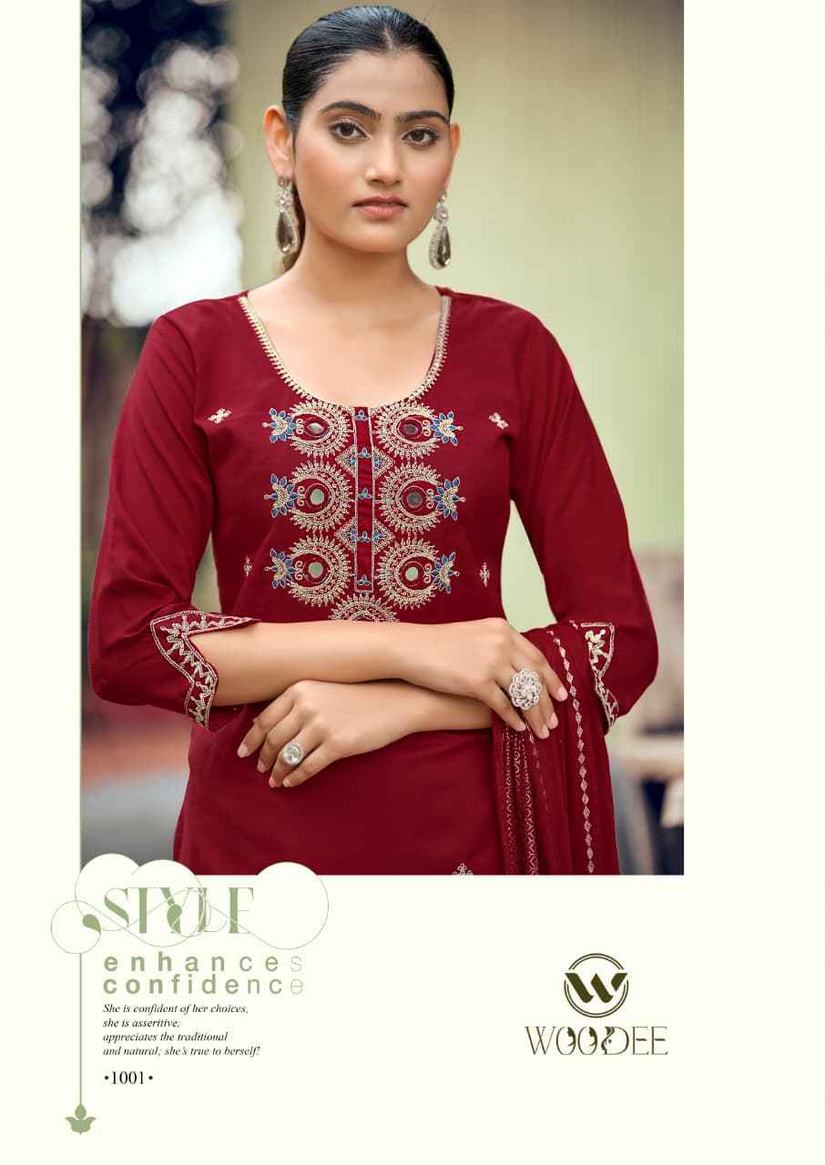 Woodee Raahi Viscose Silk Kurti Combo 6 pcs Catalogue
