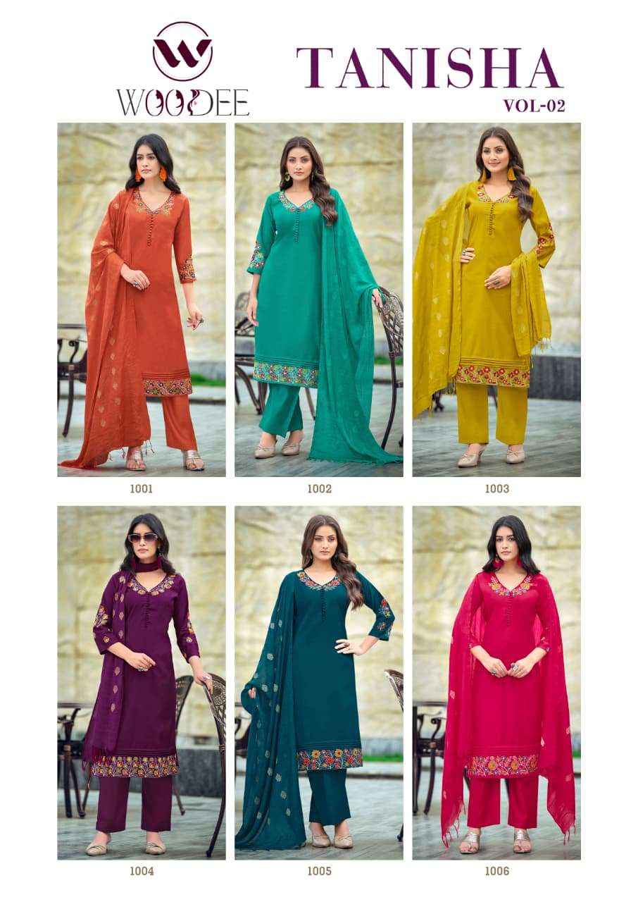 Woodee Tanisha Vol 2 Viscose Kurti Combo 6 pcs Catalogue