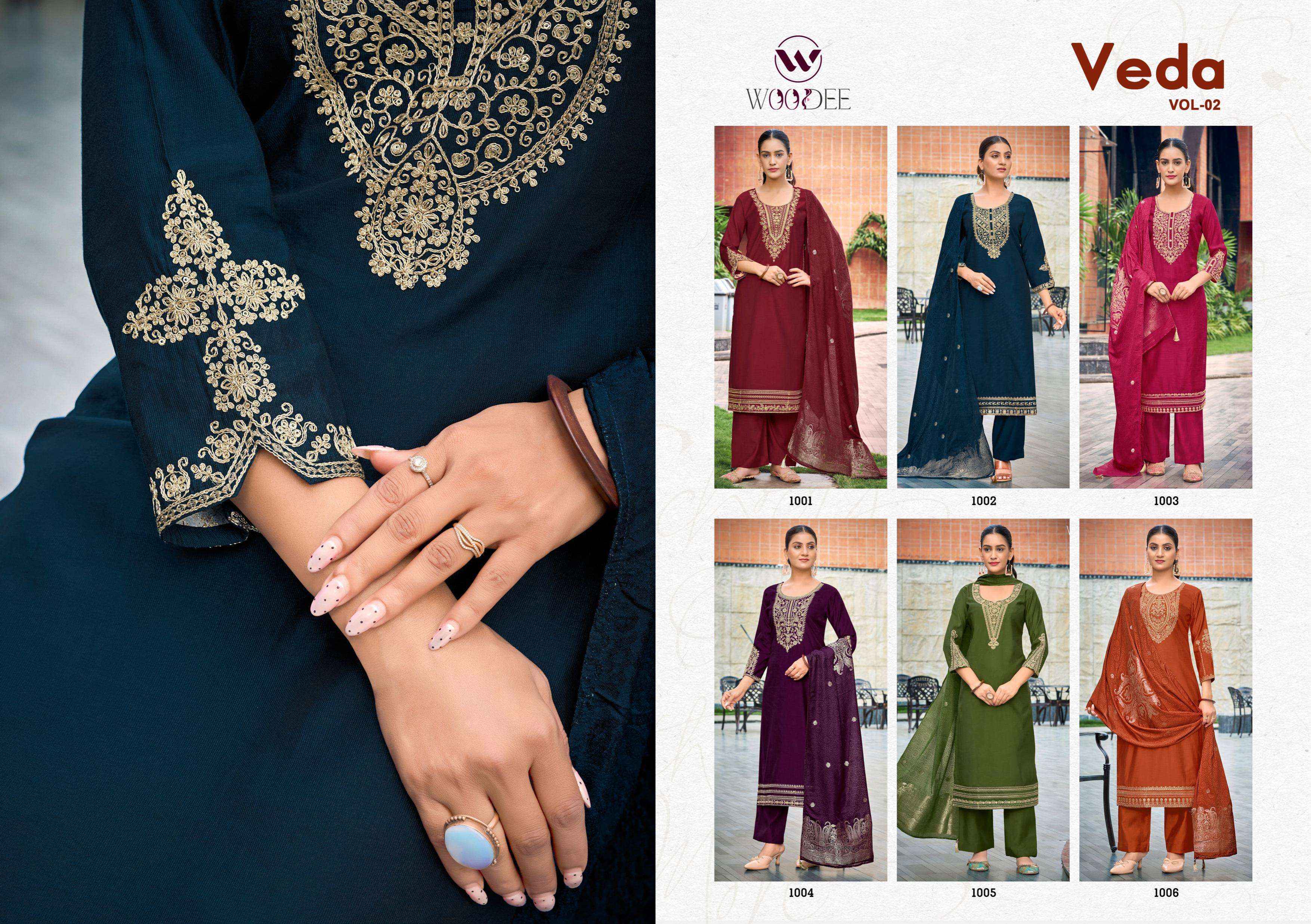 Woodee Veda Vol 2 Viscose Kurti Combo 6 pcs Catalogue