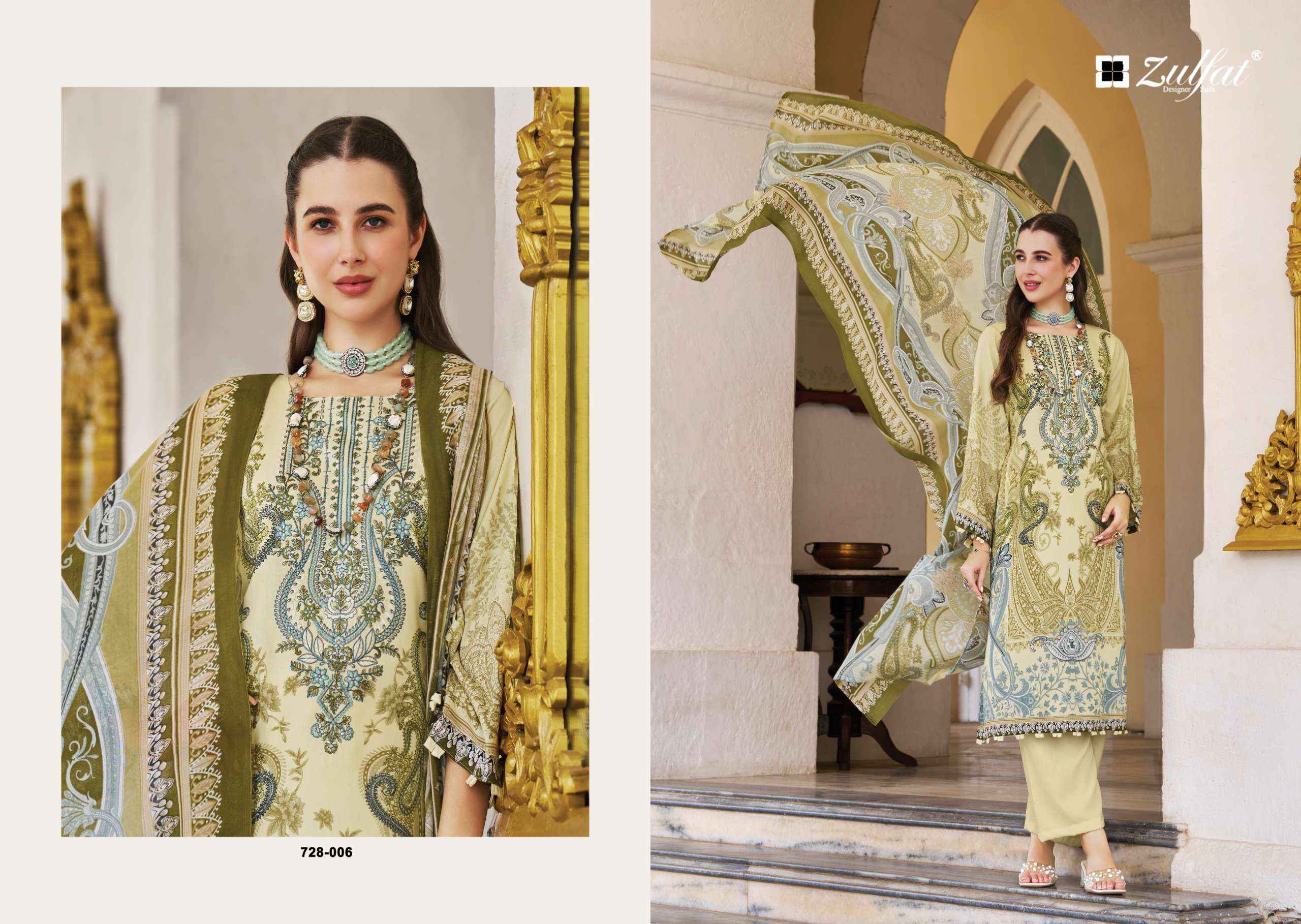 Zulfat Afreen Jam Cotton Dress Material 8 pcs Catalogue