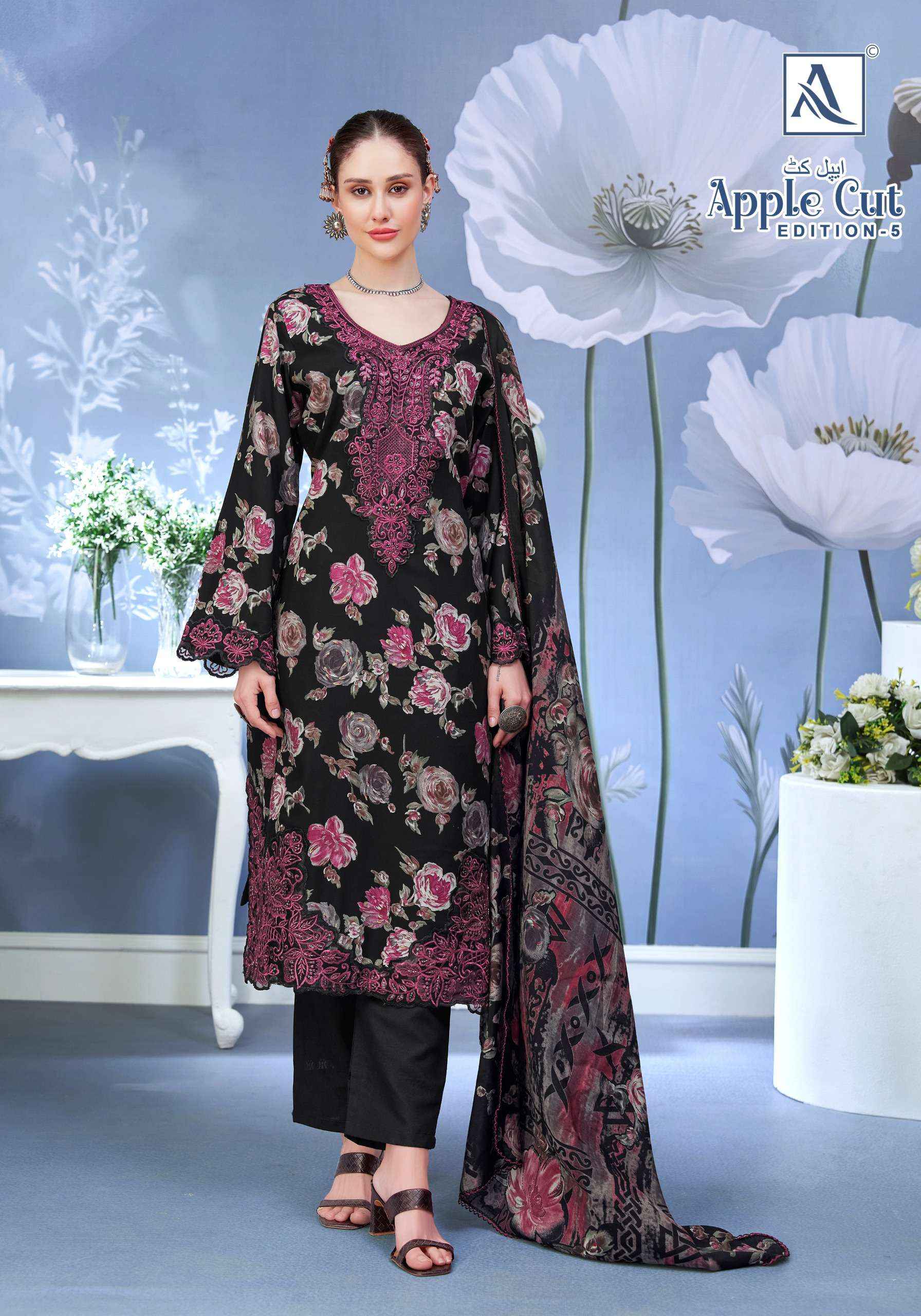 Alok Apple Cut Edition 5 Viscose Dress Material 6 pcs Catalogue