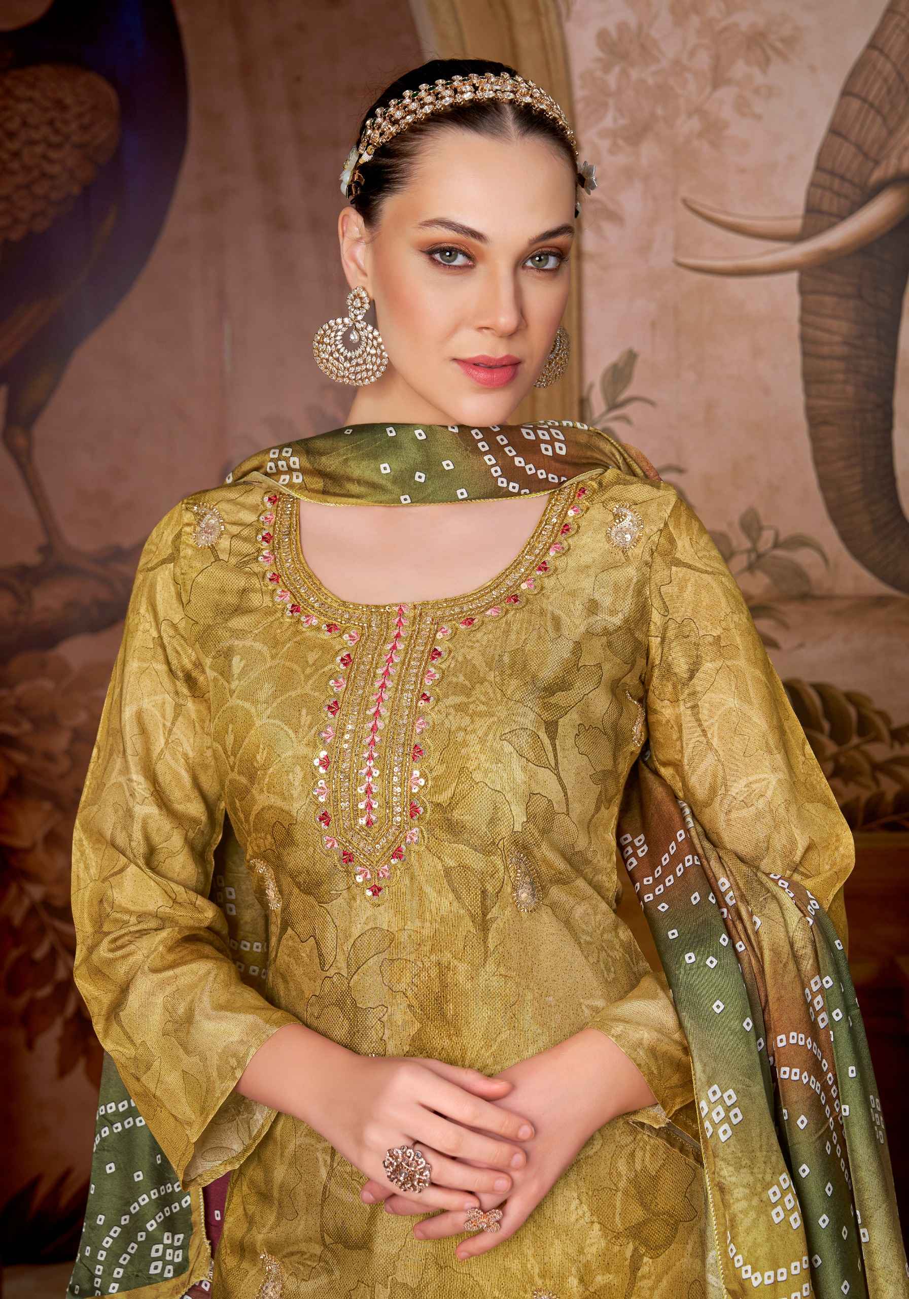 Alok Beats Queen Viscose Maslin Dress Material 6 pcs Catalogue