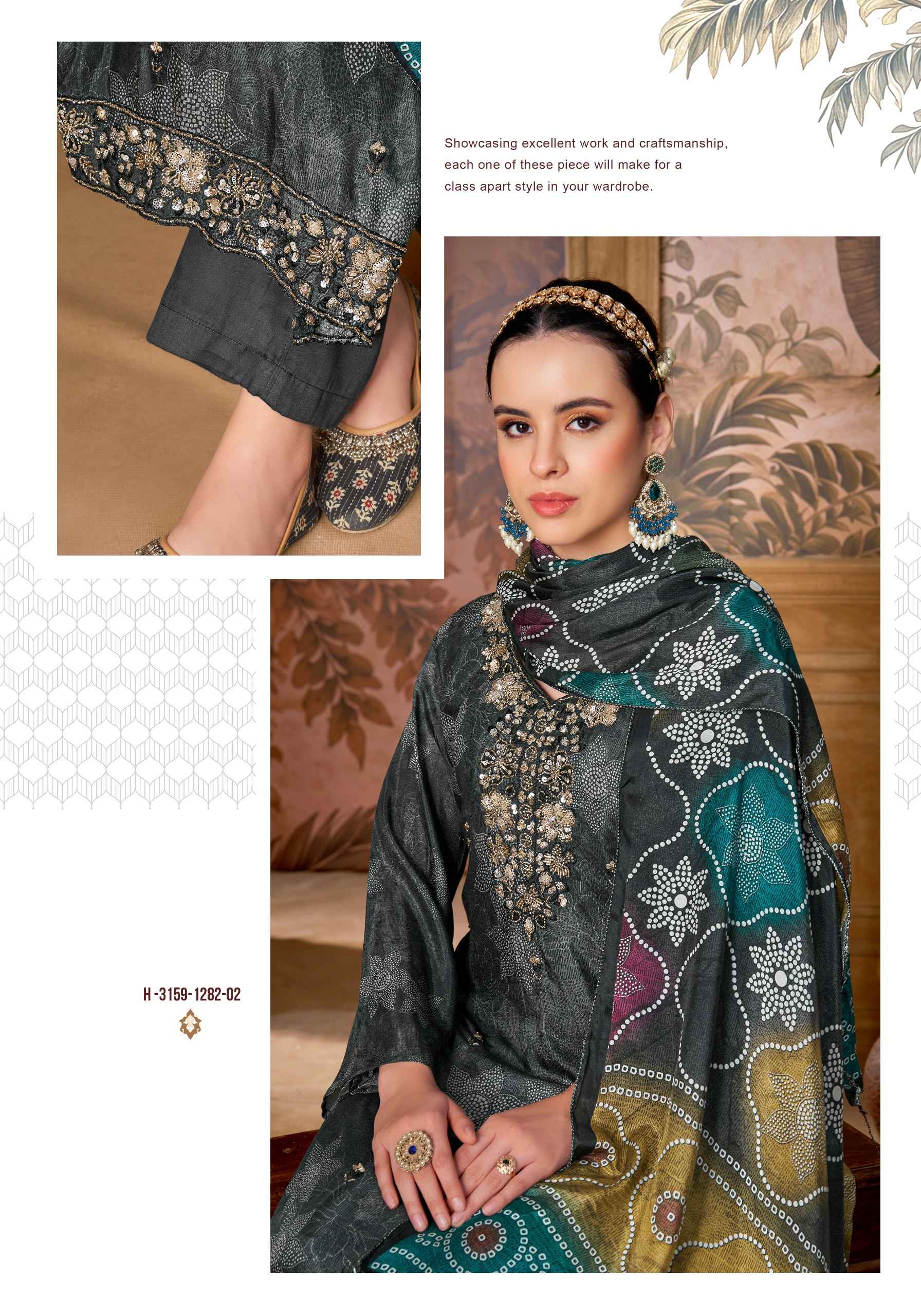 Alok Beats Queen Viscose Maslin Dress Material 6 pcs Catalogue
