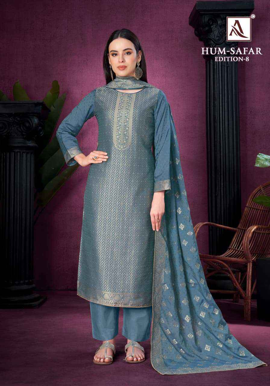 Alok Hum-Safar Edition 8 Viscose Maslin Dress Material 6 pcs Catalogue