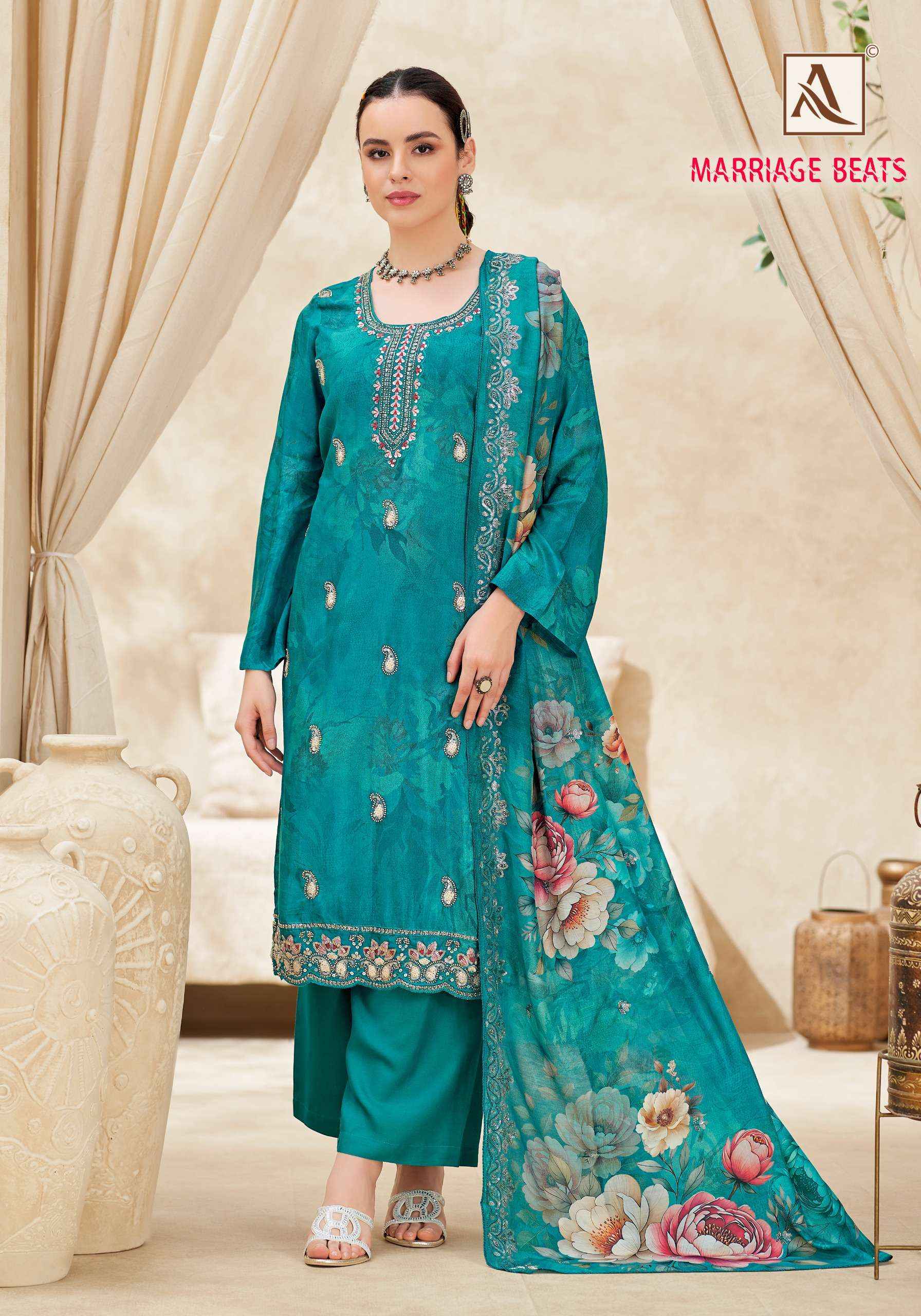 Alok Marriage Beats Viscose Dress Material 8 pcs Catalogue
