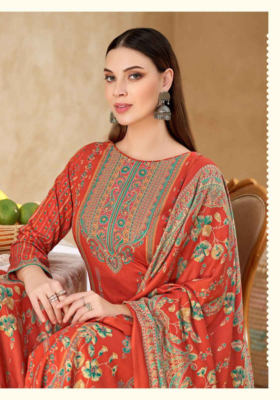 Alok Nuhira Viscose Pashmina Dress Material 6 pcs Catalogue