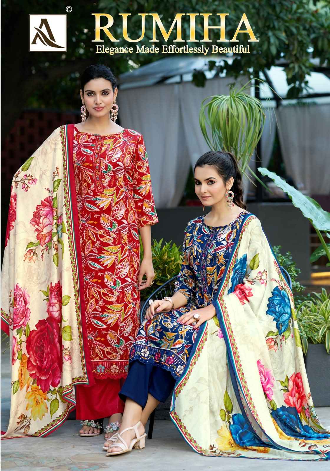Alok Rumiha Zam Dress Material 4 pcs Catalogue
