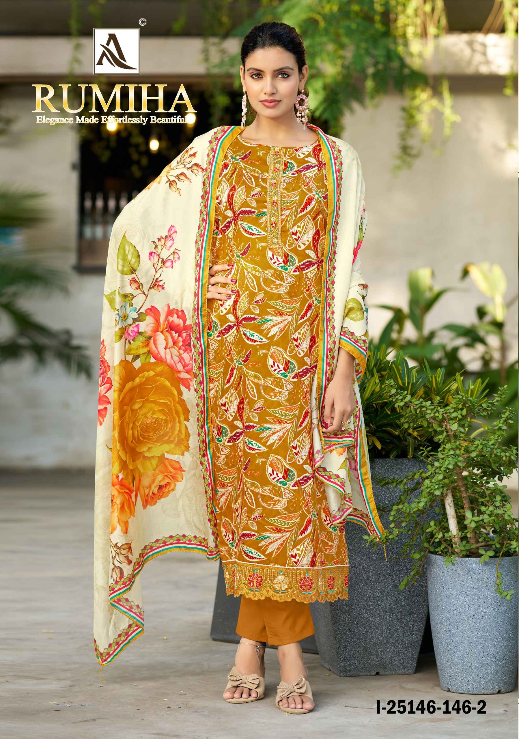 Alok Rumiha Zam Dress Material 4 pcs Catalogue