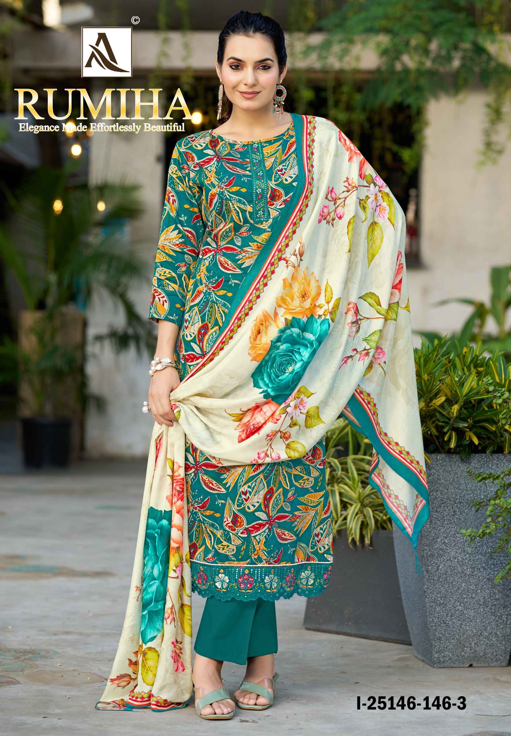Alok Rumiha Zam Dress Material 4 pcs Catalogue