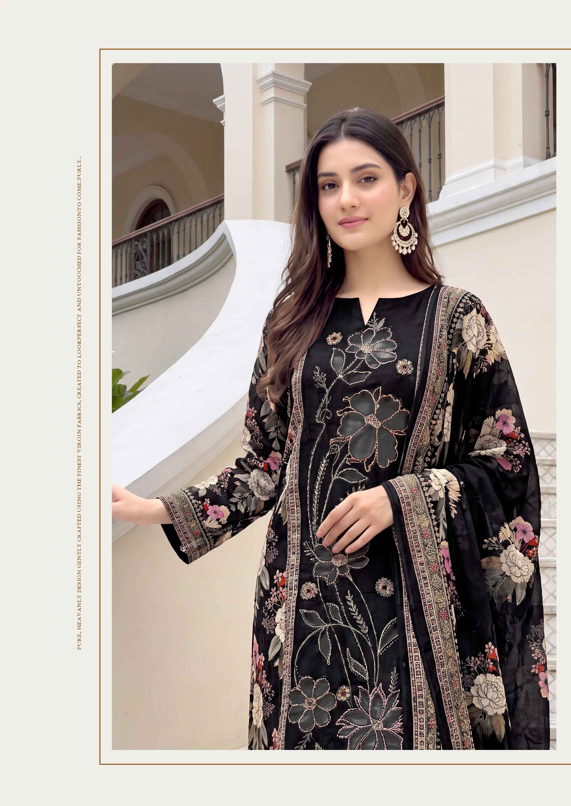 Alok Silvora Viscose Maslin Dress Material 4 pcs Catalogue