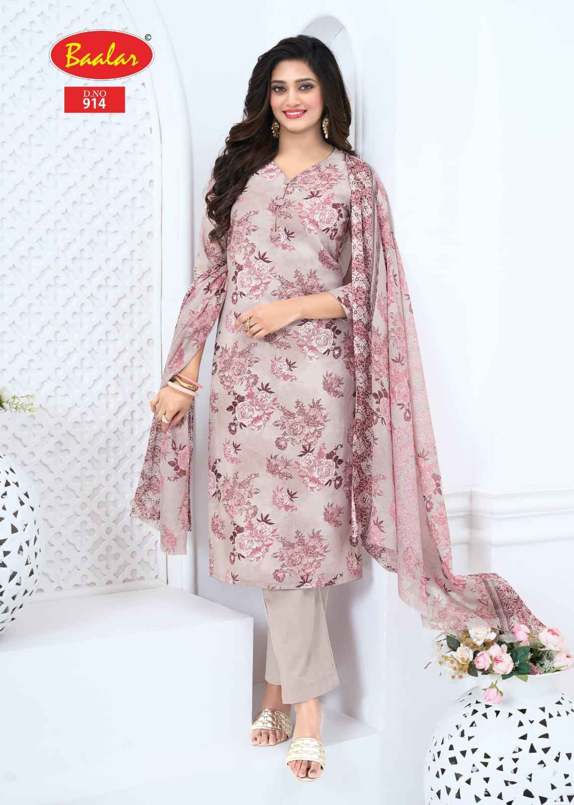 Baalar Pashmina Vol 9 Cotton Dress Material 13 pcs Catalogue