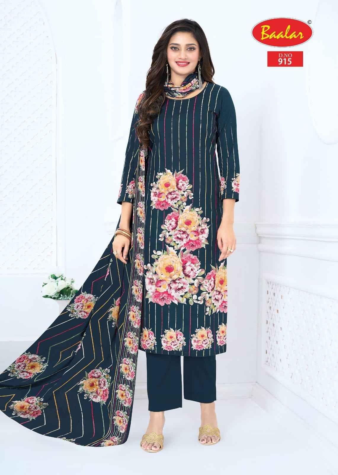 Baalar Pashmina Vol 9 Cotton Dress Material 13 pcs Catalogue