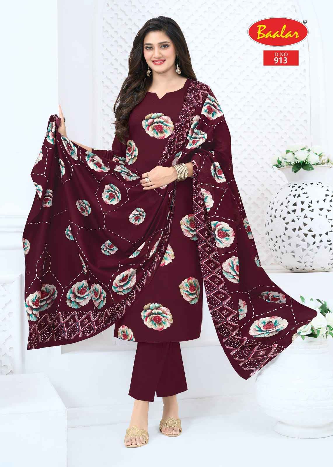 Baalar Pashmina Vol 9 Cotton Dress Material 13 pcs Catalogue