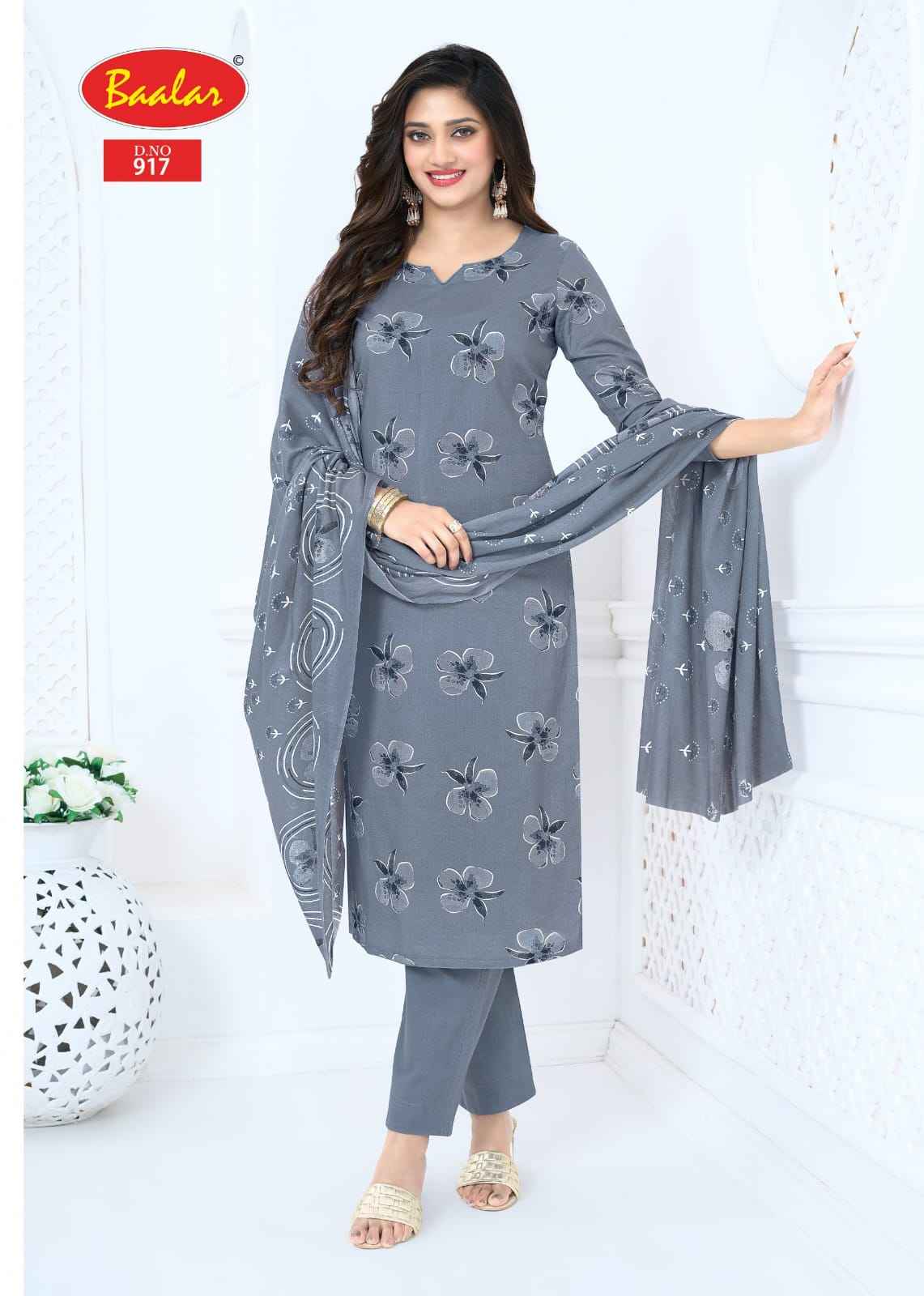 Baalar Pashmina Vol 9 Cotton Dress Material 13 pcs Catalogue
