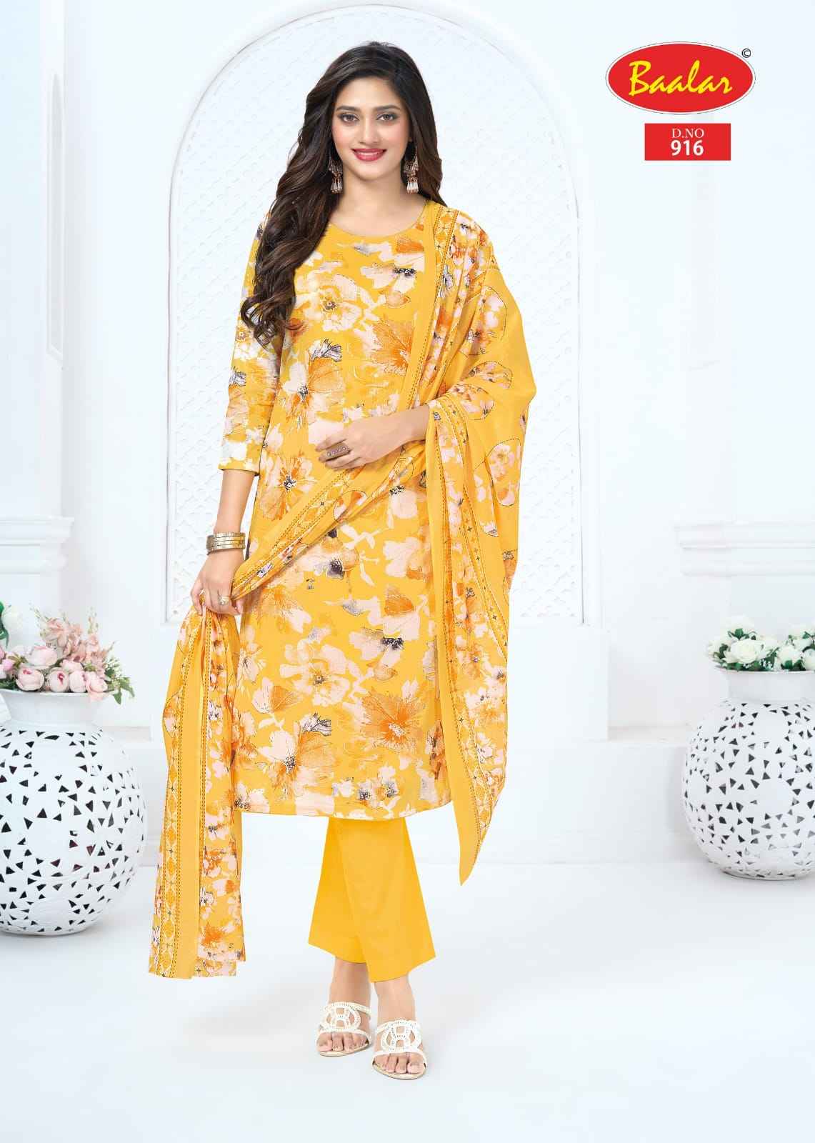 Baalar Pashmina Vol 9 Cotton Dress Material 13 pcs Catalogue