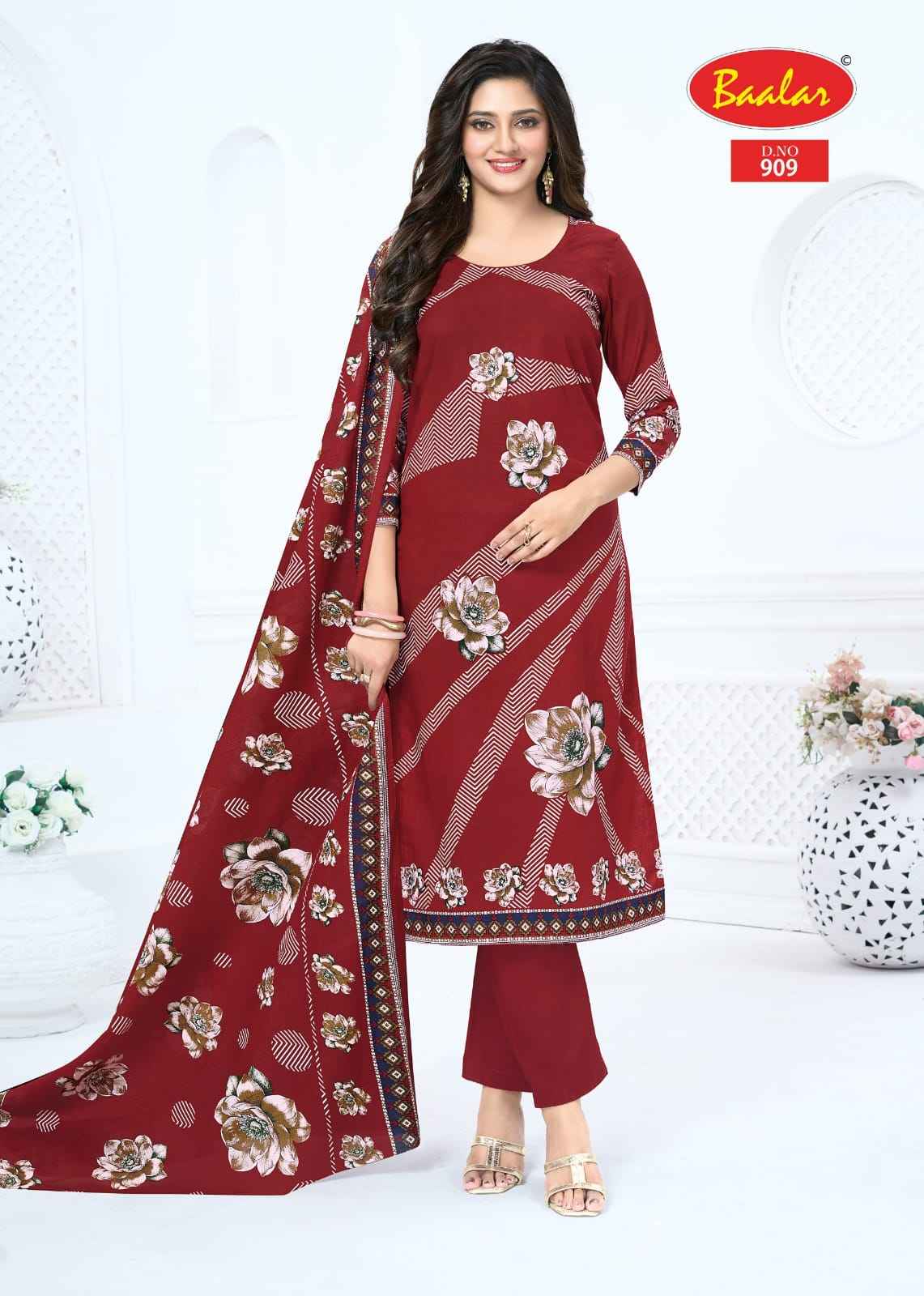 Baalar Pashmina Vol 9 Cotton Dress Material 13 pcs Catalogue