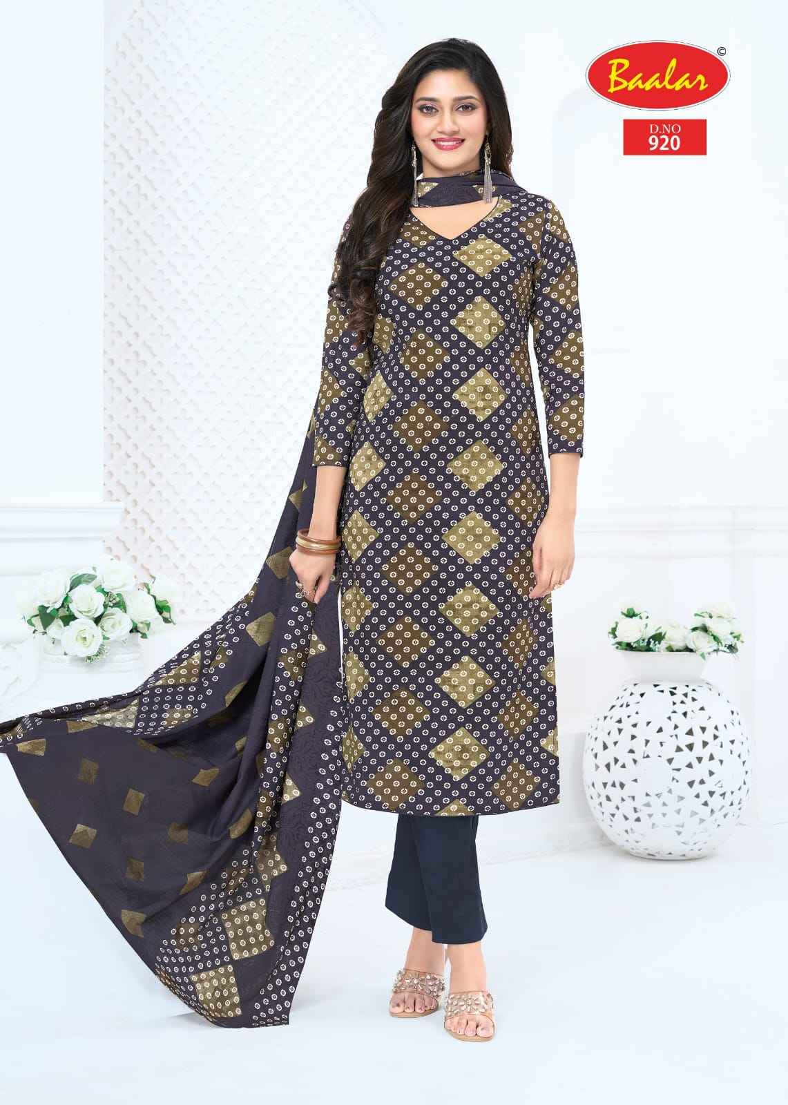 Baalar Pashmina Vol 9 Cotton Dress Material 13 pcs Catalogue