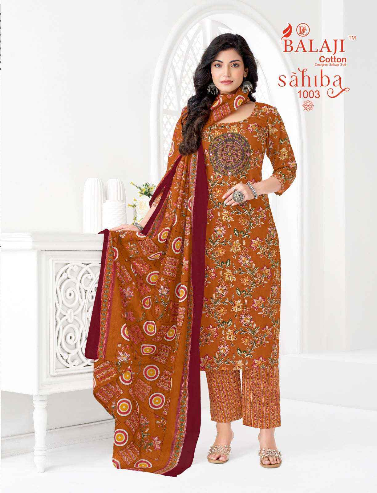 Balaji Sahiba Vol 1 Readymade Cotton Dress 8 pcs Catalogue