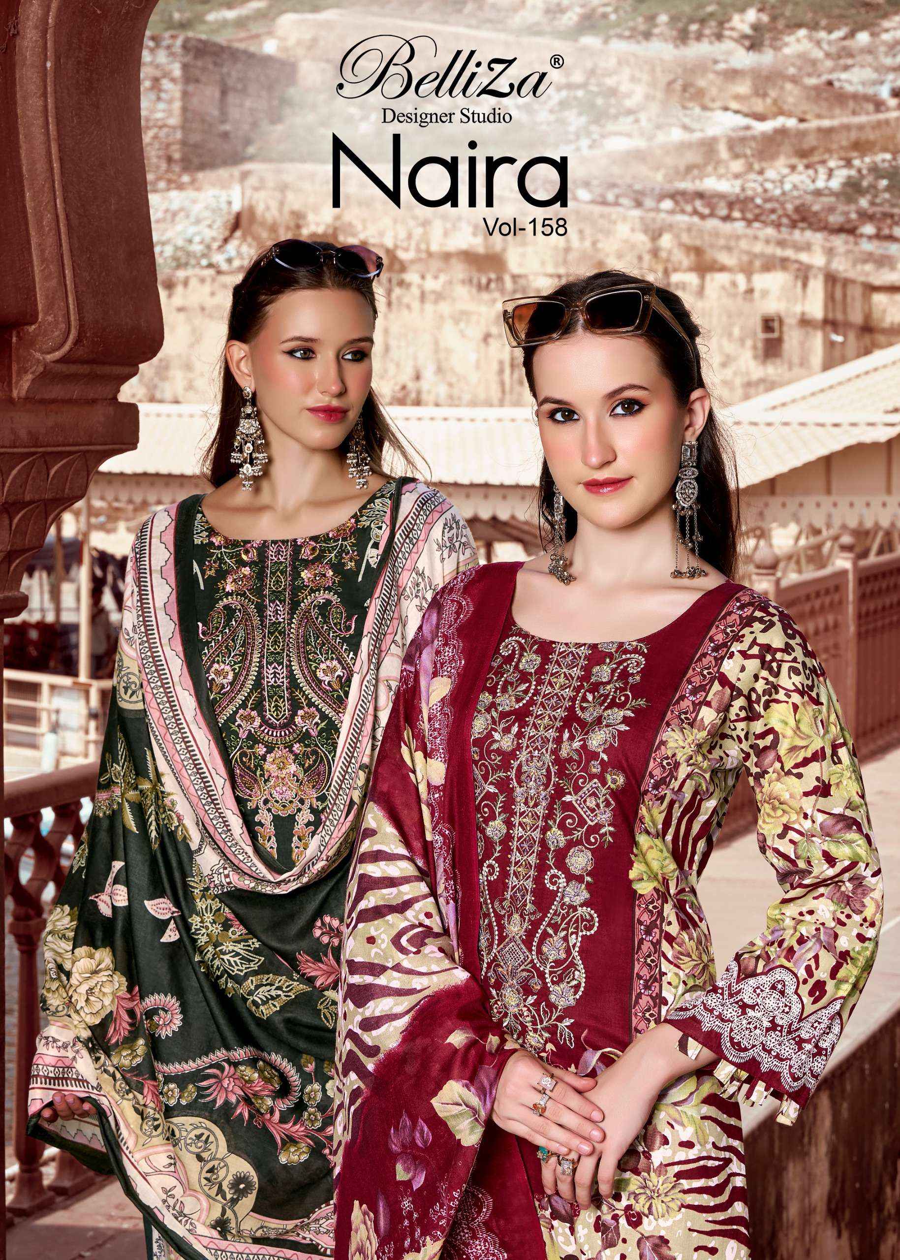 Belliza Naira Vol 158 Cotton Dress Material 8 pcs Cataloge