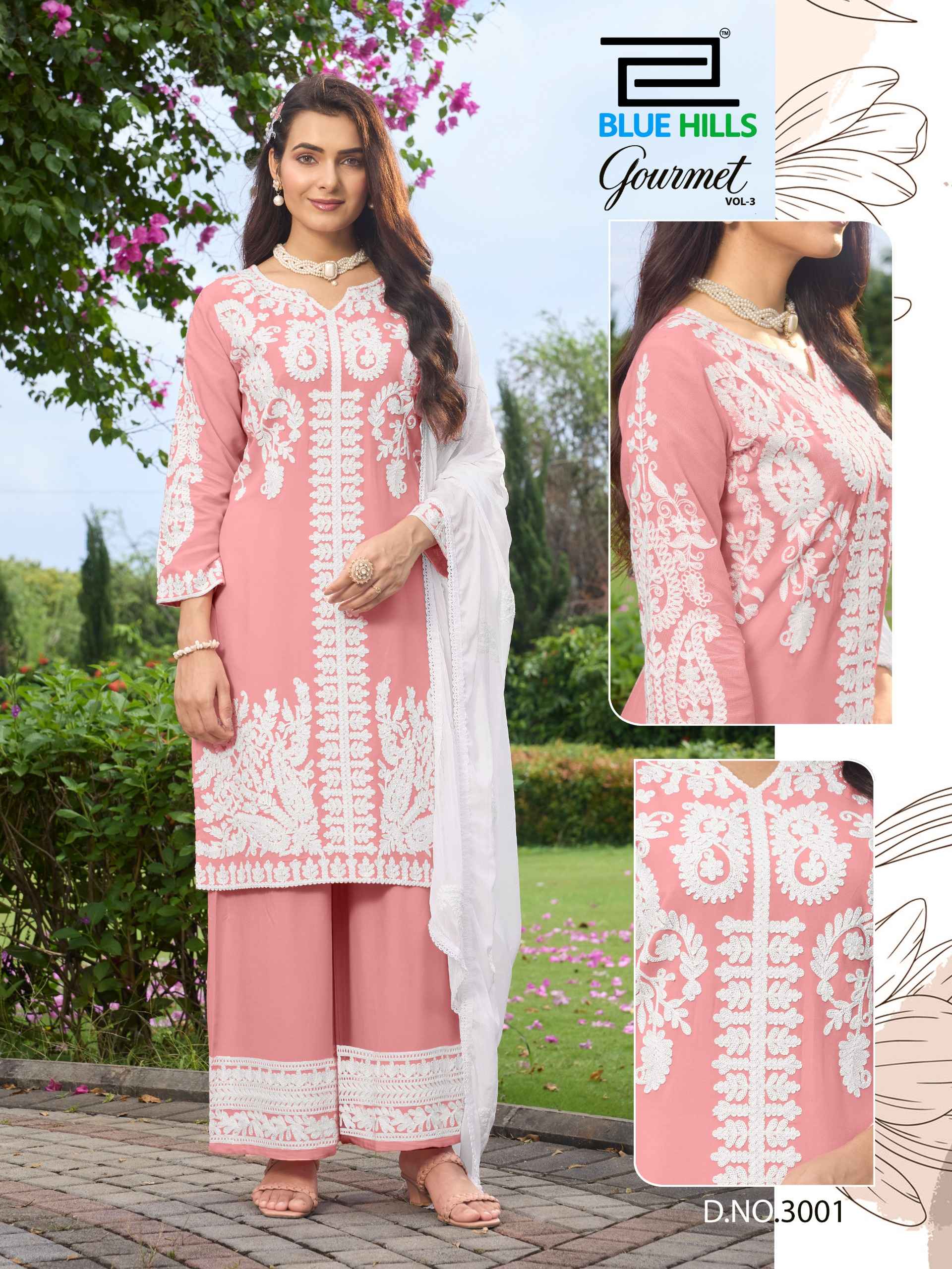 Blue Hills Gourmet Vol 3 Rayon Kurti Combo 4 pcs Catalogue