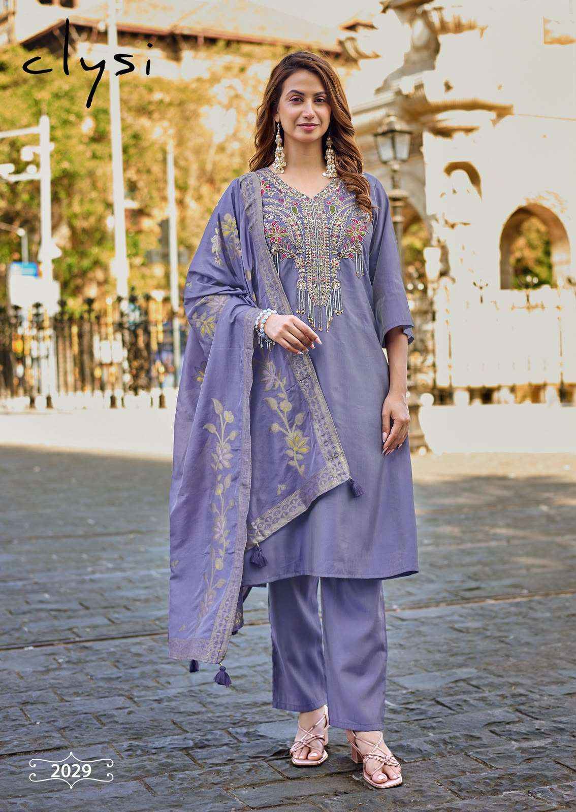 Clysi Nooria Roman Simmer Kurti Combo 4 pcs Catalogue