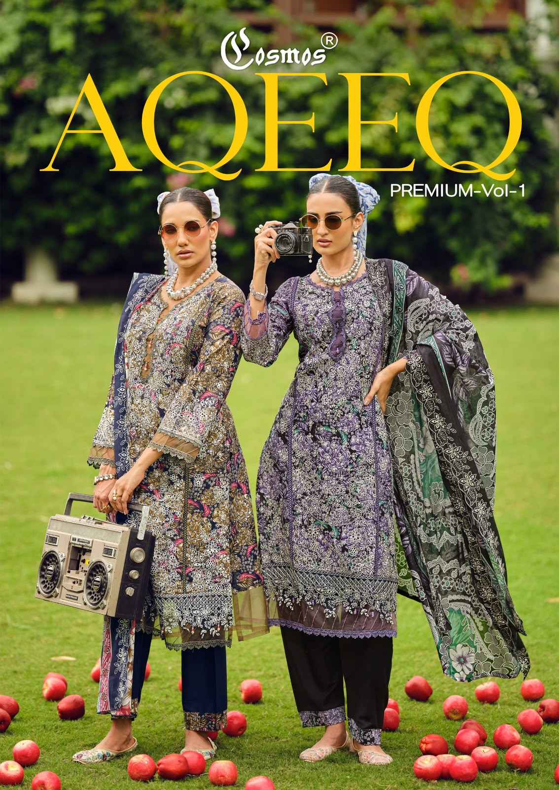 Cosmos Aqeeq Premium Vol 1 Readymade Lawn Cotton Dress 4 pcs Catalogue