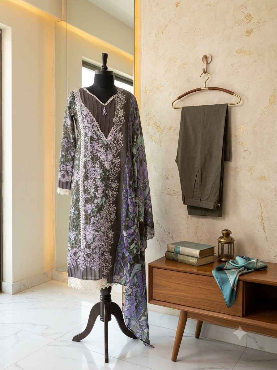 Cosmos Aqeeq Premium Vol 1 Readymade Lawn Cotton Dress 4 pcs Catalogue