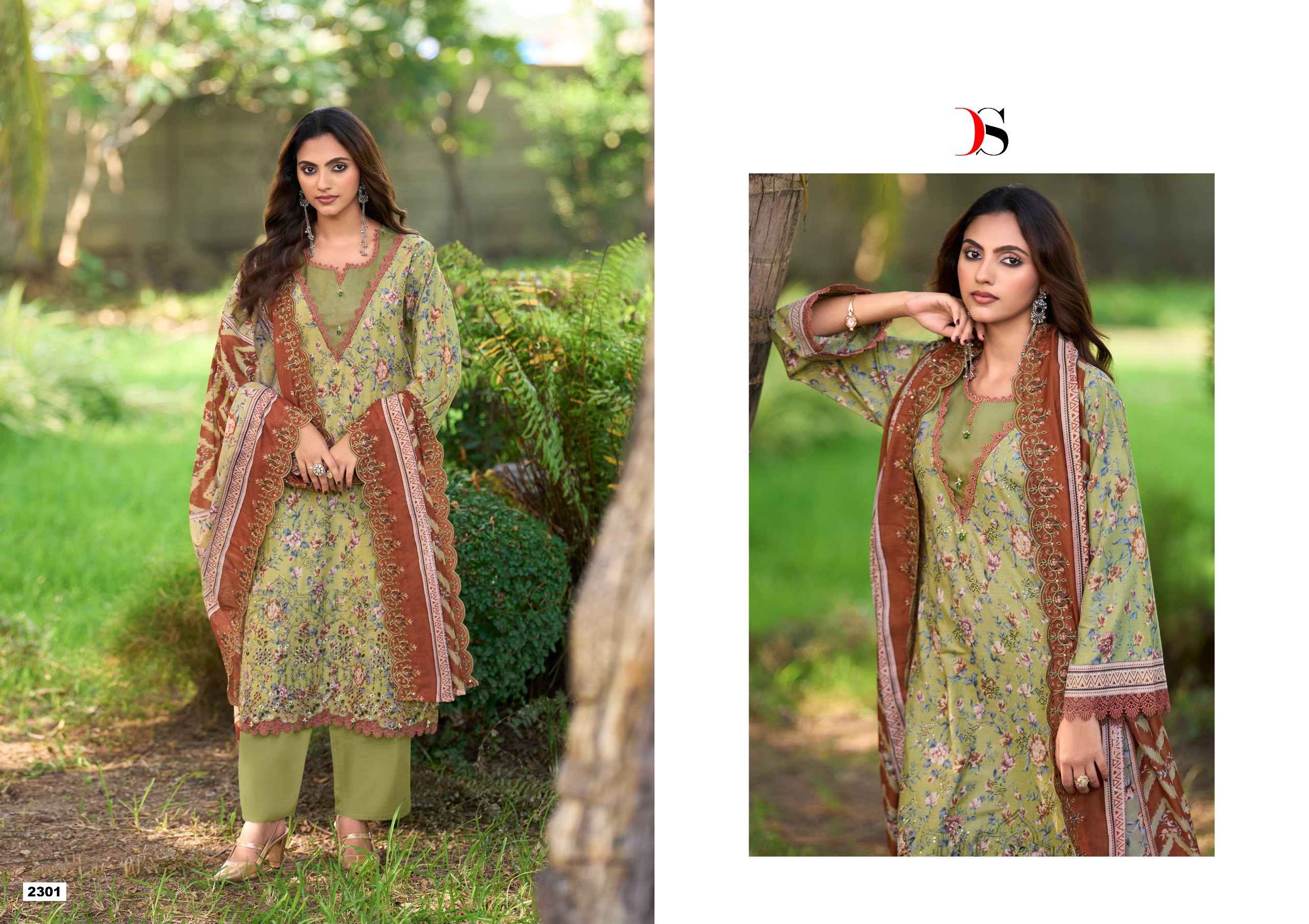 Deepsy Bin Saeed Vol 23 Cotton Dress Material 8 pcs Catalogue