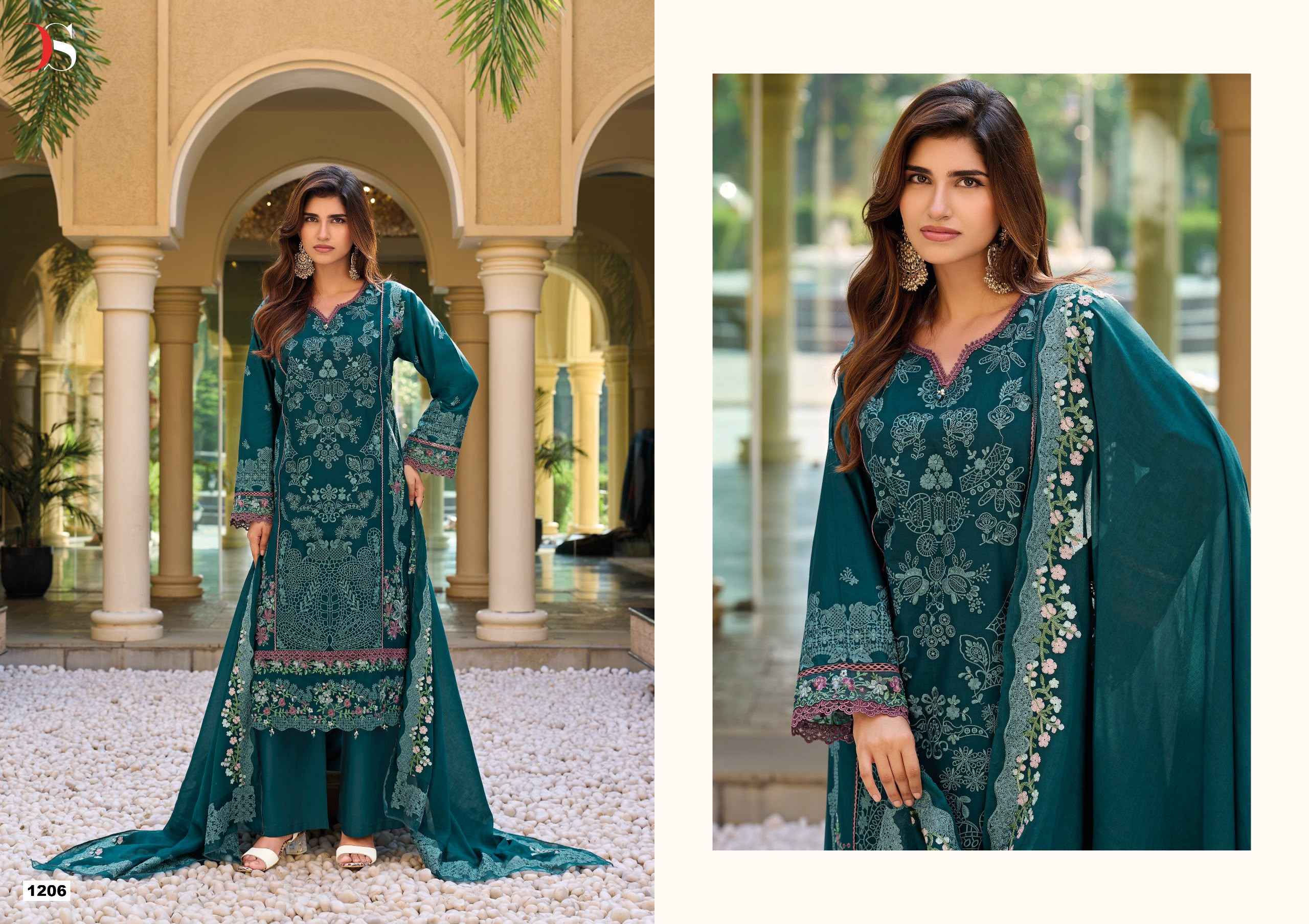 Deepsy Elaf Premium Vol 12 Cotton Dress Material 6 pcs Catalogue