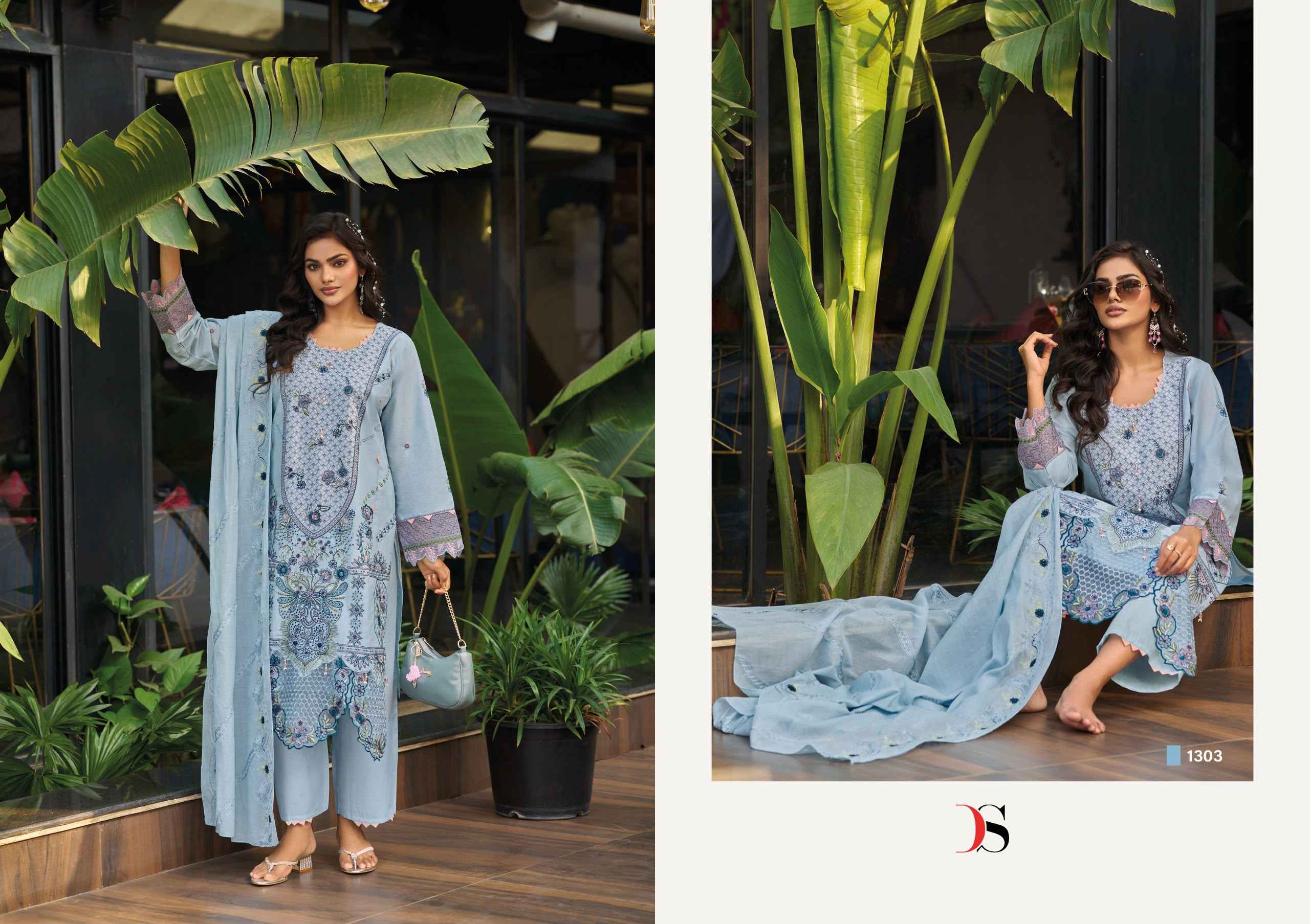 Deepsy Elaf Premium Vol 13 Cotton Dress Material 6 pcs Catalogue