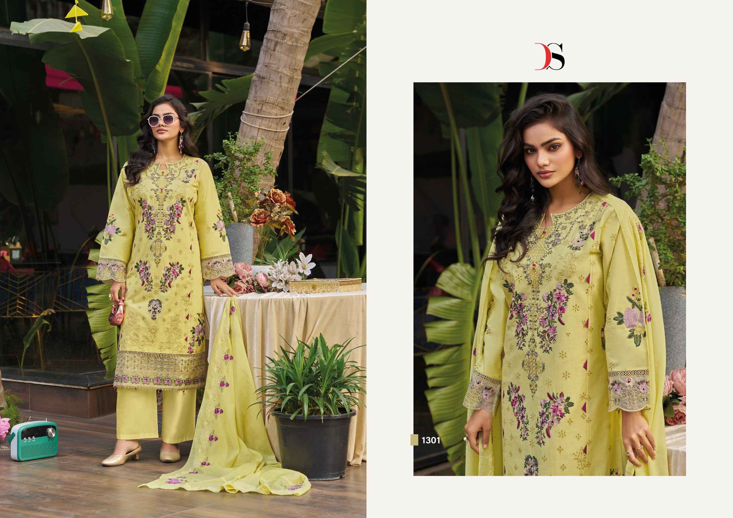 Deepsy Elaf Premium Vol 13 Cotton Dress Material 6 pcs Catalogue