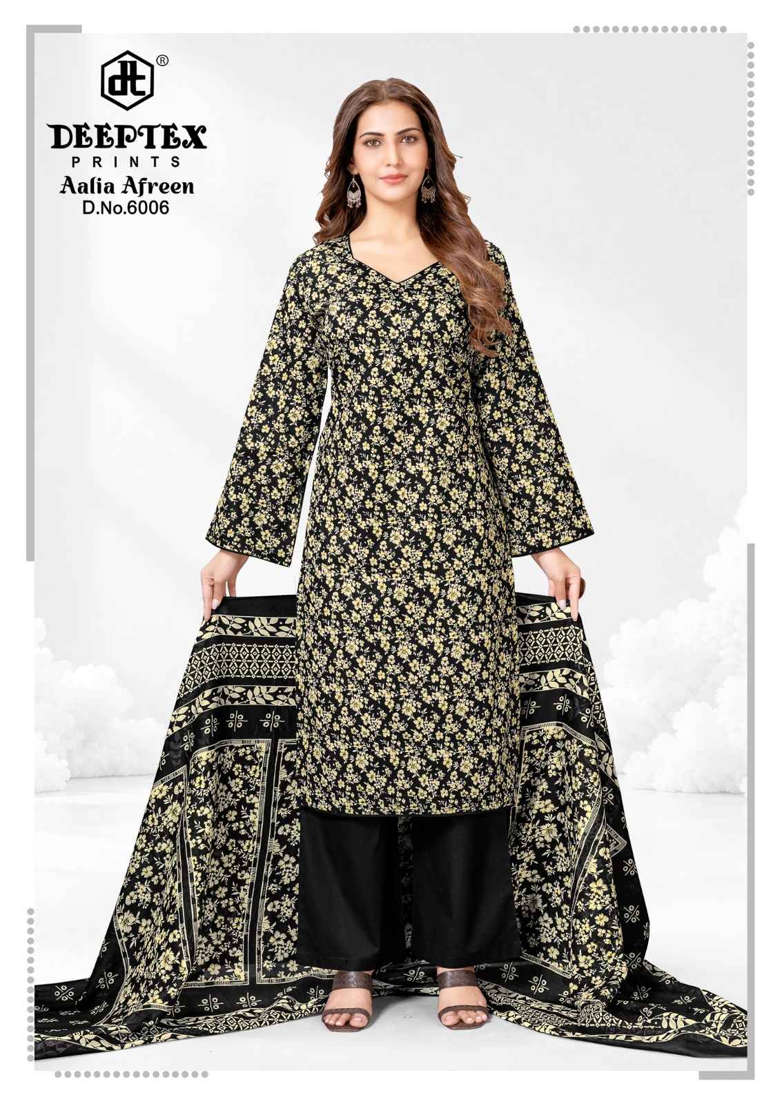 Deeptex Aalia Afreen Vol 6 Cotton Dress Material 8 pcs Catalogue